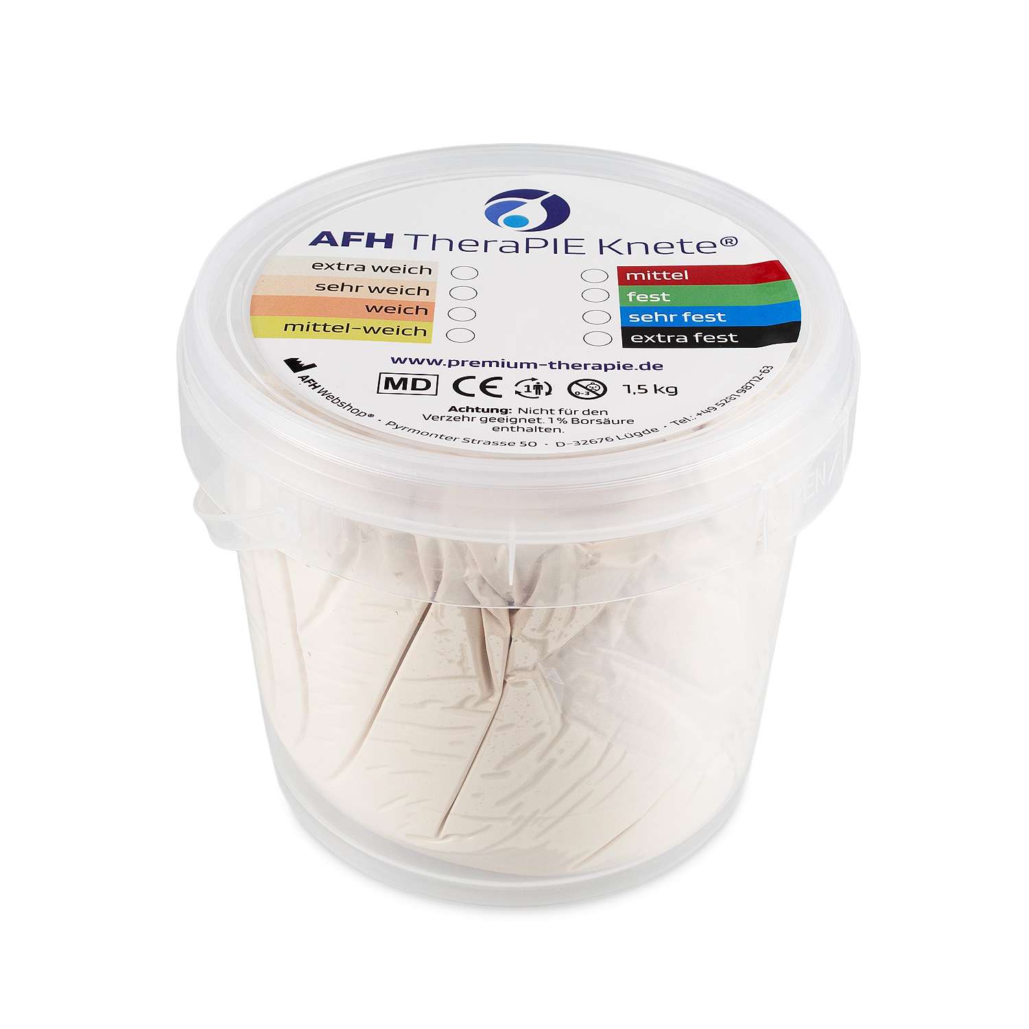 AFH Webshop Therapieknete, Blau, sehr fest, 12x12x8 cm, 454 g Unkategorisiert online kaufen
