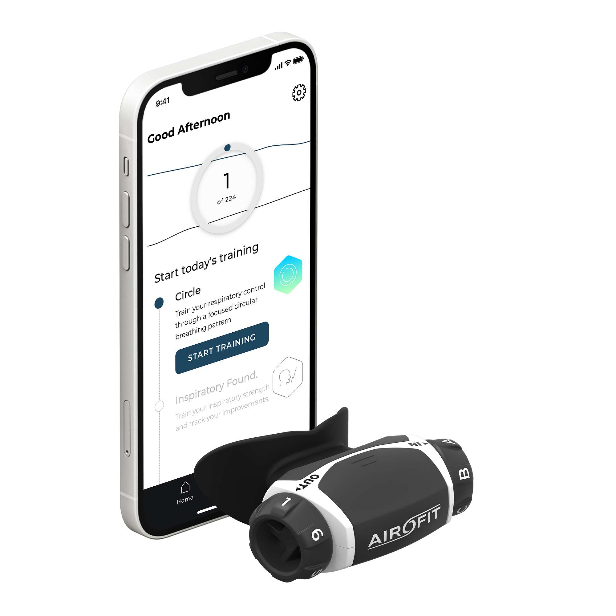Airofit Atemtrainer "Active", Schwarz lackiert Unkategorisiert online kaufen