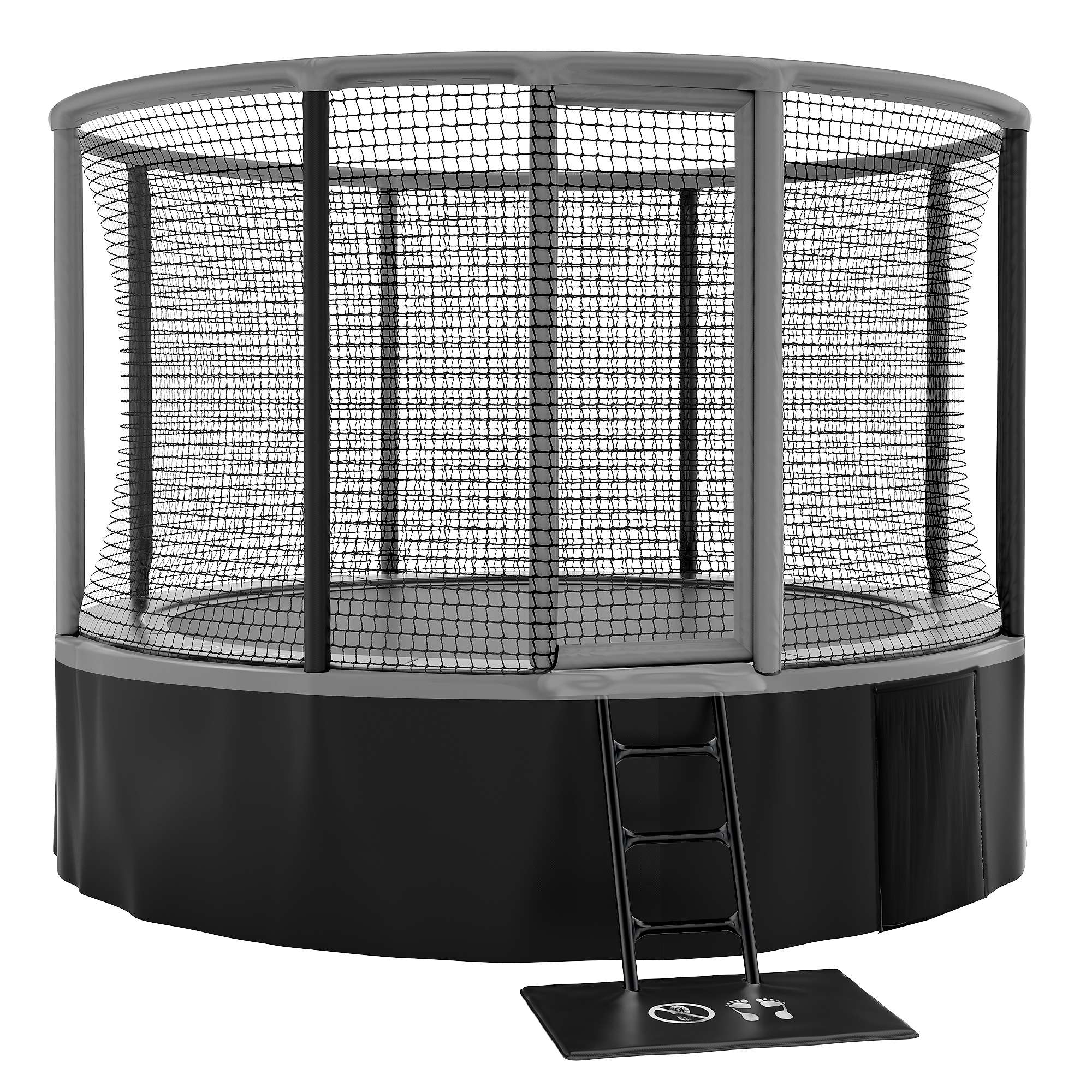 "Akrobat Trampolin ""Gallus"", 366 cm, Grau-Schwarz" Unkategorisiert online kaufen