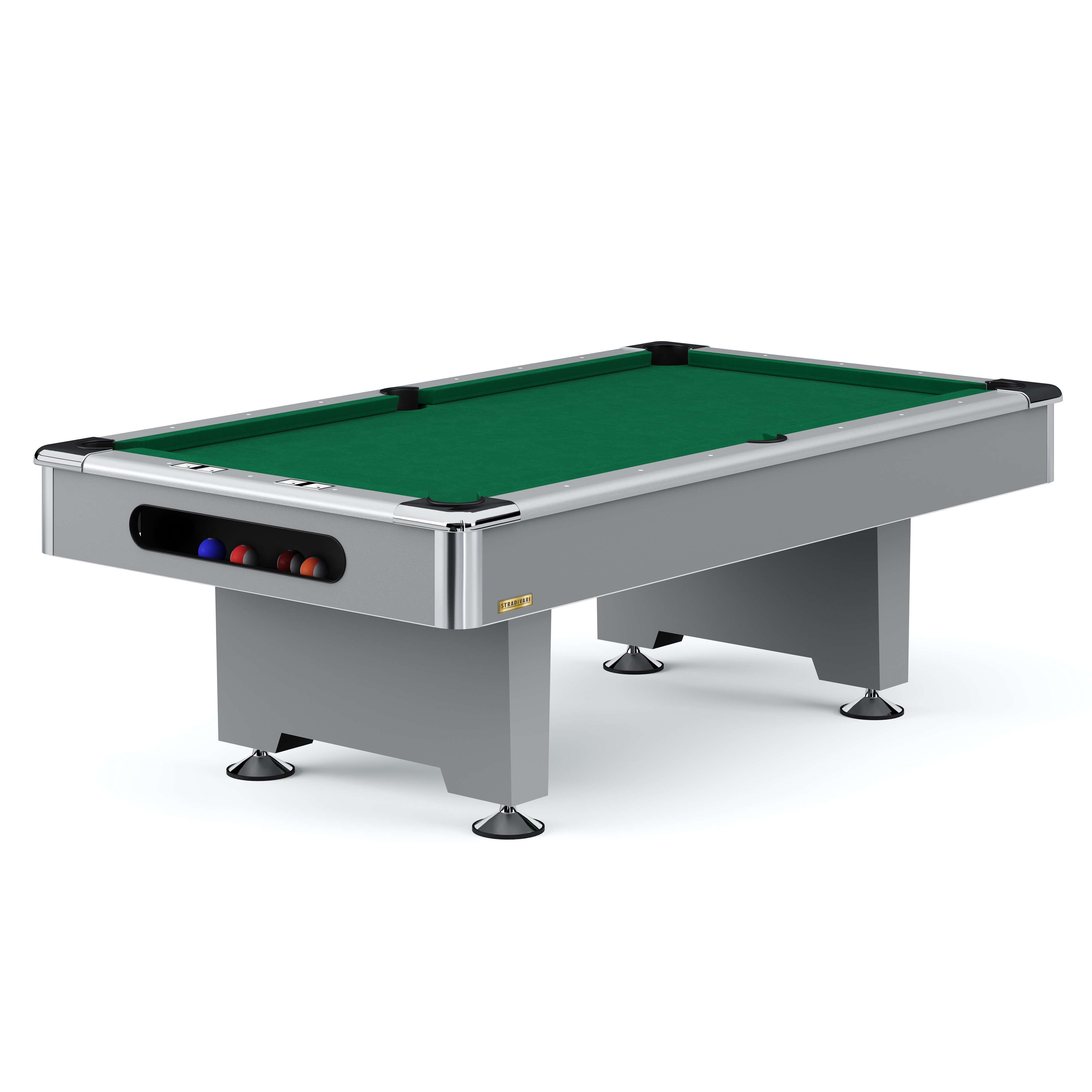Automaten Hoffmann Billardtisch "Club Pro III" Dekor Grau, EuroSpeed, Grün, 8 ft (Spielfeld 224x112 cm) Unkategorisiert online kaufen