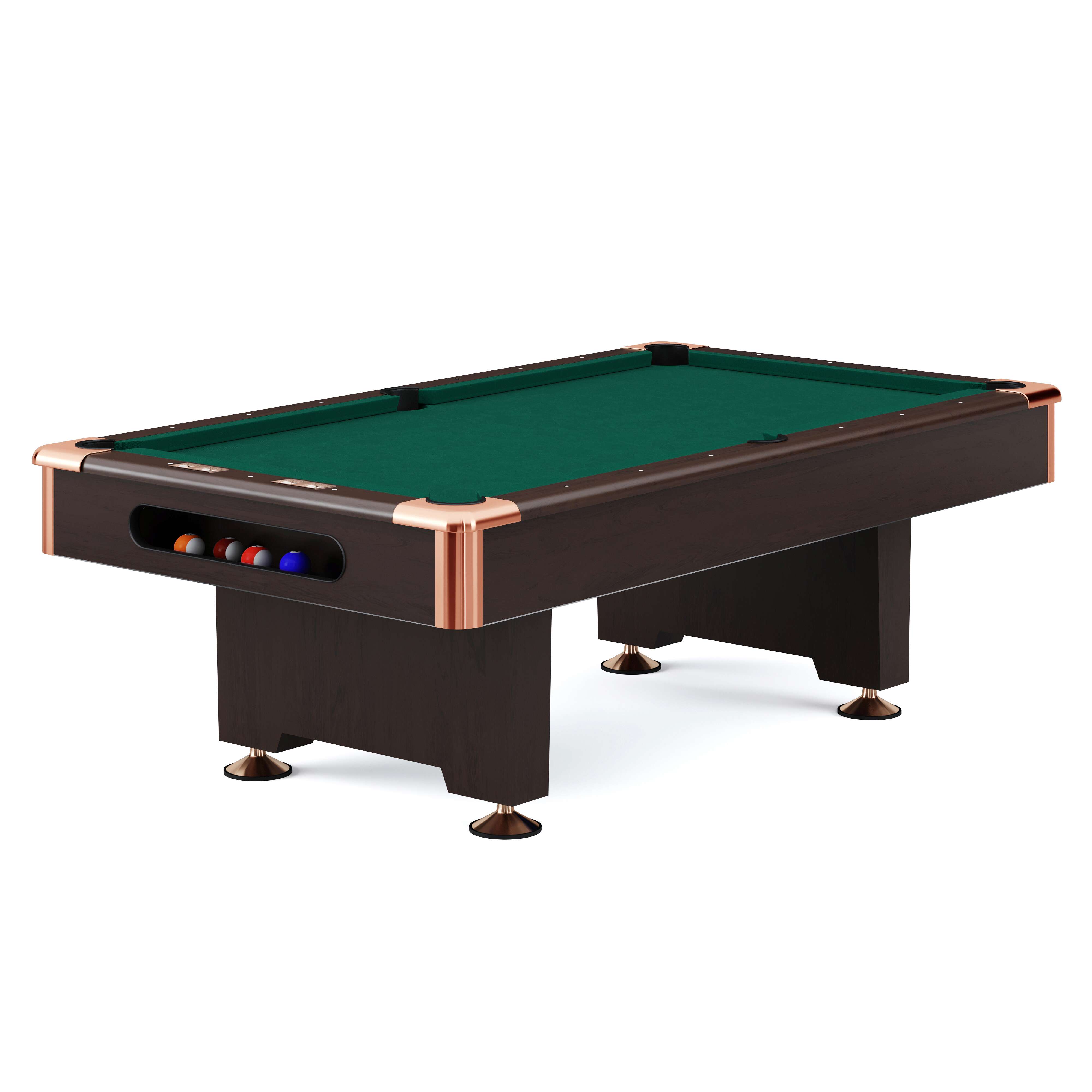 "Automaten Hoffmann Billardtisch ""Club Pro III"" Dekor Nussbaum, Anti-Fleck, Grün, 8 ft (Spielfeld 224x112 cm)" Unkategorisiert online kaufen