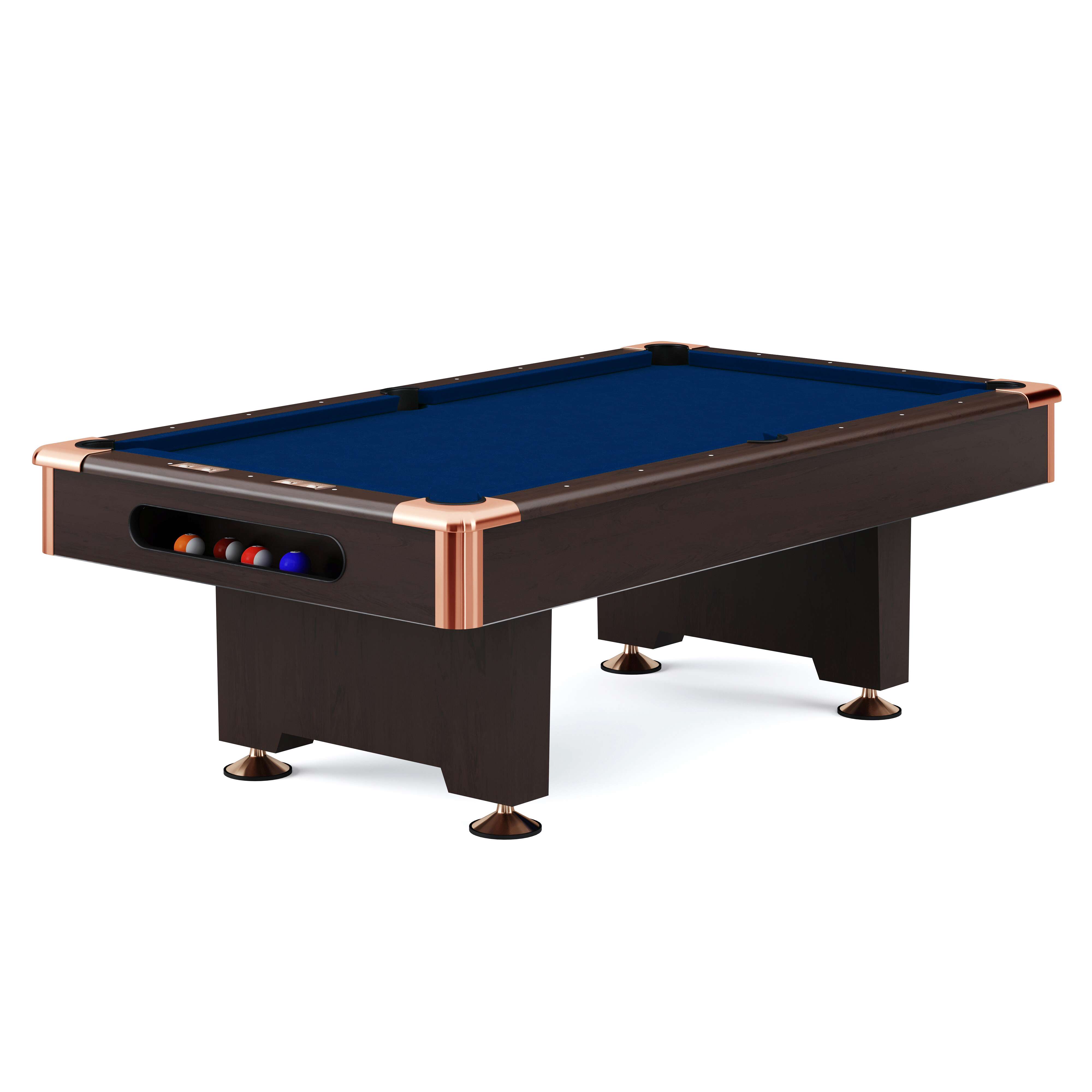 Automaten Hoffmann Billardtisch "Club Pro III" Dekor Nussbaum, EuroSpeed, Blau, 7 ft (Spielfeld 198x99 cm) Unkategorisiert online kaufen