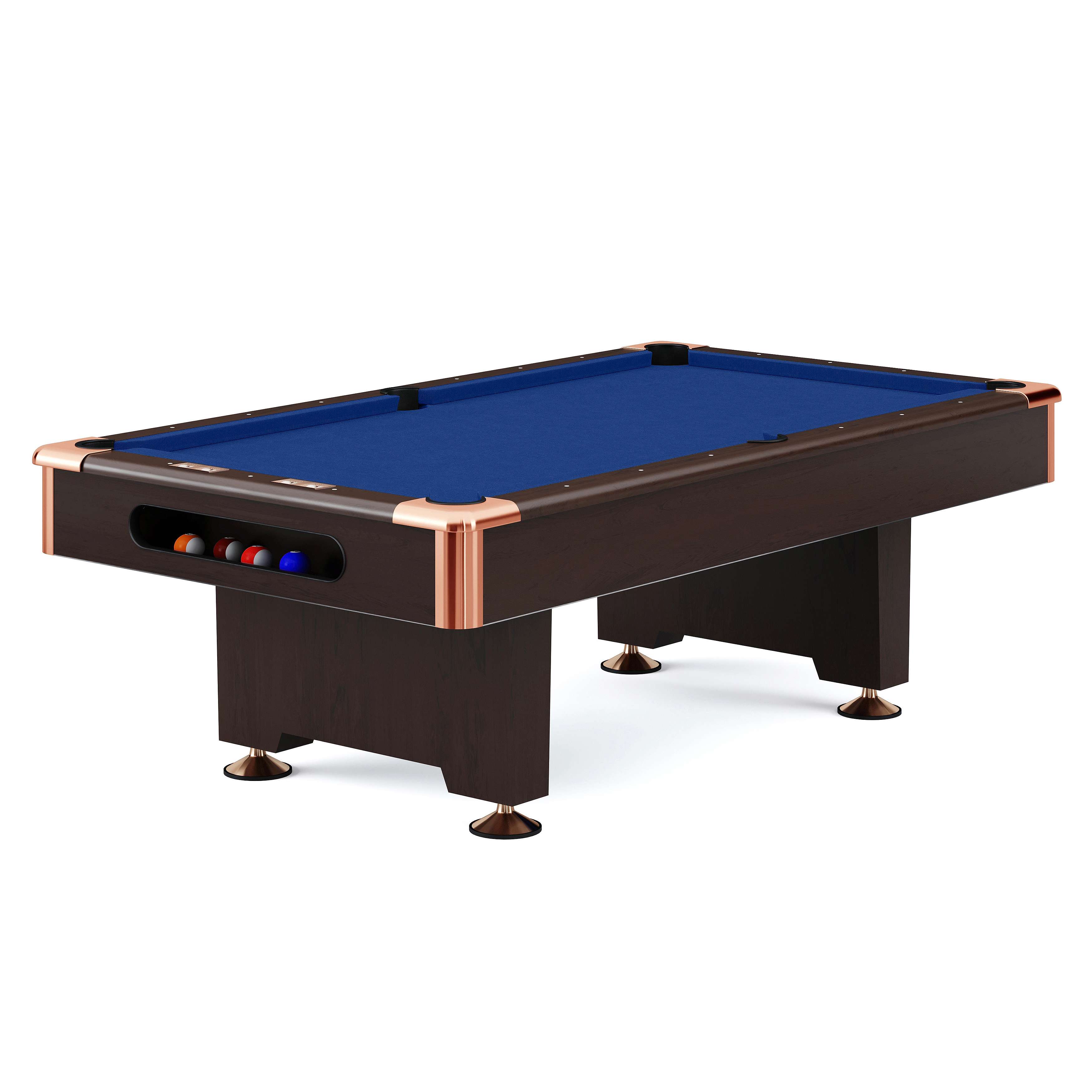 "Automaten Hoffmann Billardtisch ""Club Pro III"" Dekor Nussbaum, Marine-Blue, Simonis 860, 8 ft (Spielfeld 224x112 cm)" Unkategorisiert online kaufen