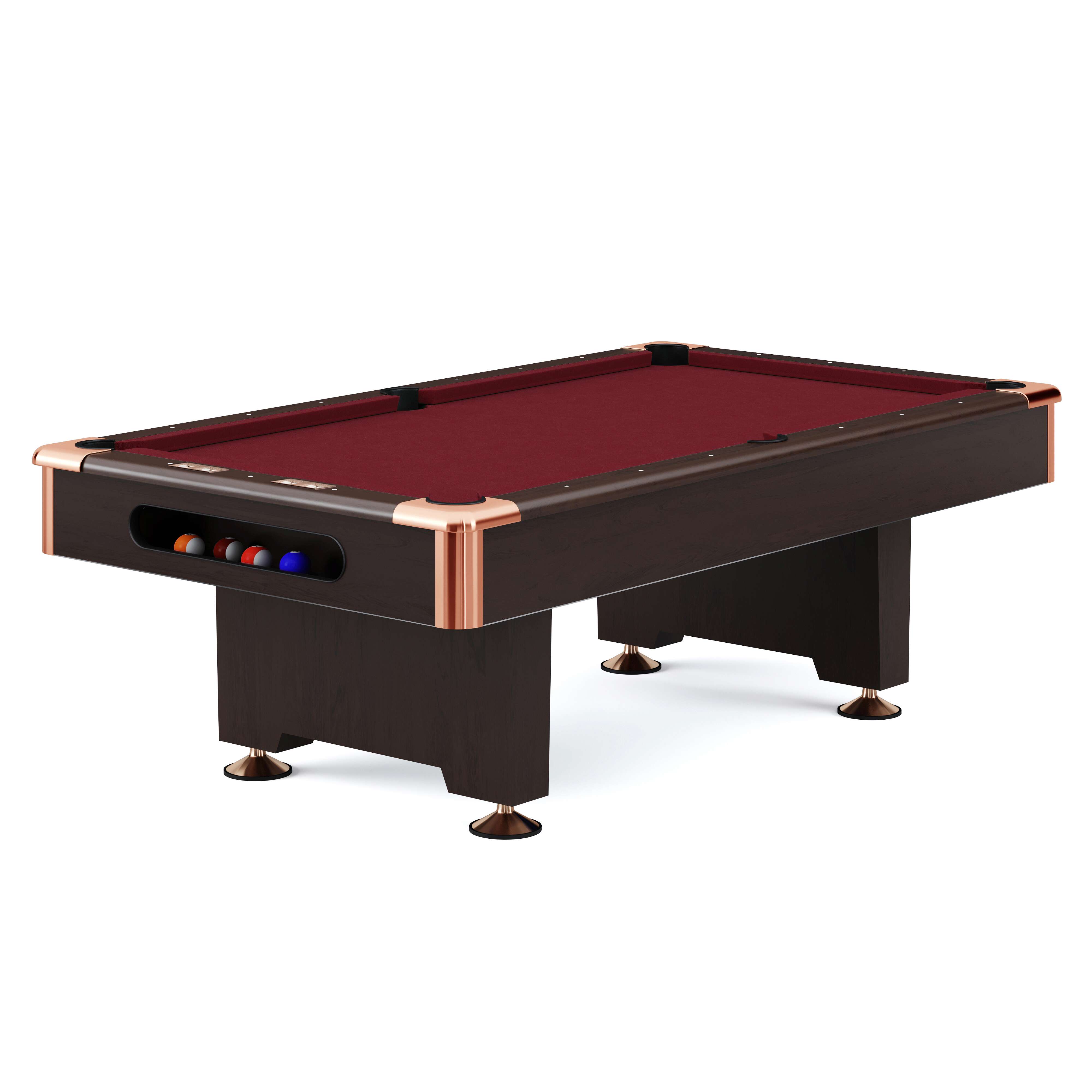 "Automaten Hoffmann Billardtisch ""Club Pro III"" Dekor Nussbaum, Simonis 860, Red, 9 ft (Spielfeld 254x127 cm)" Unkategorisiert online kaufen
