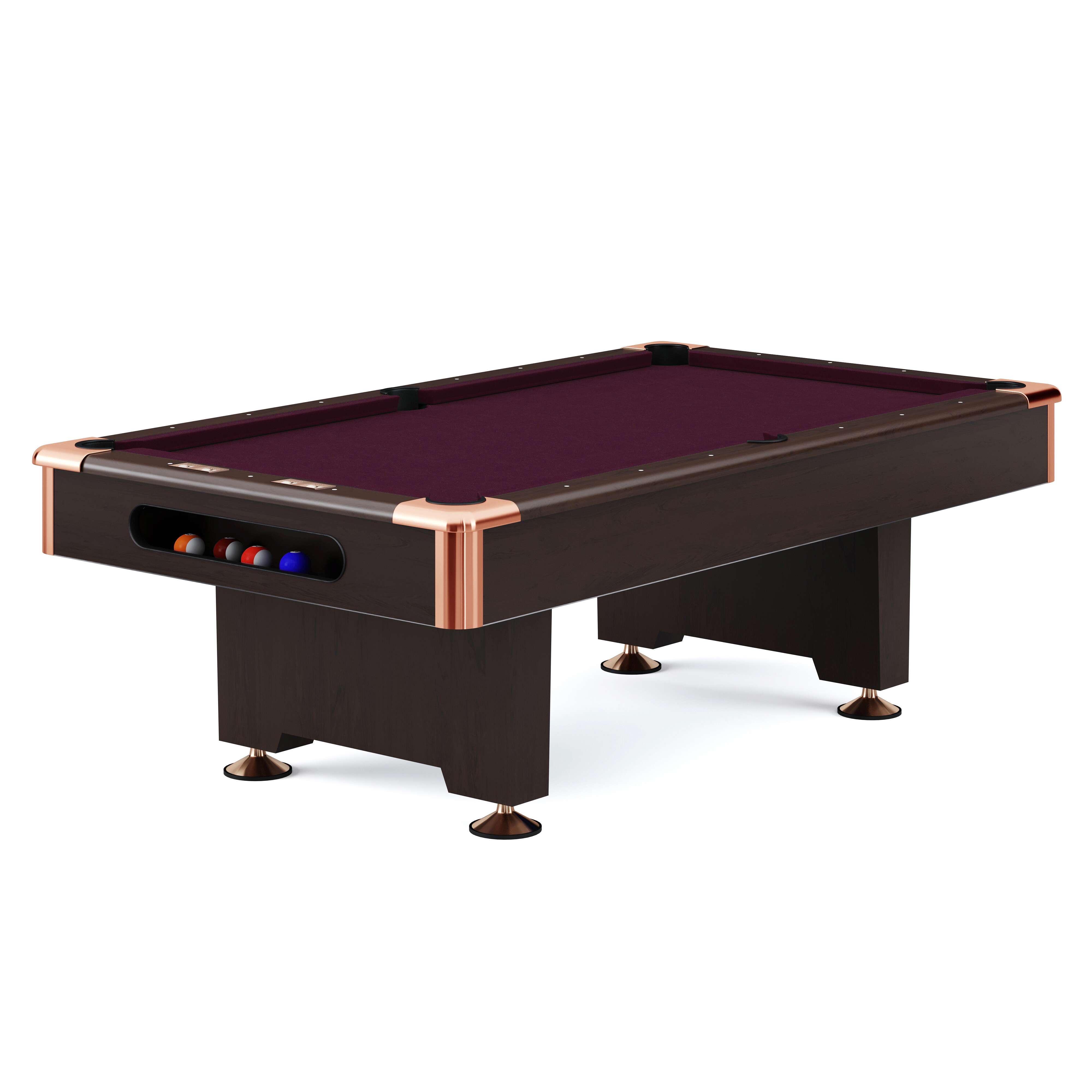 Automaten Hoffmann Billardtisch "Club Pro III" Dekor Nussbaum, Simonis 860, Wine, 8 ft (Spielfeld 224x112 cm) Unkategorisiert online kaufen