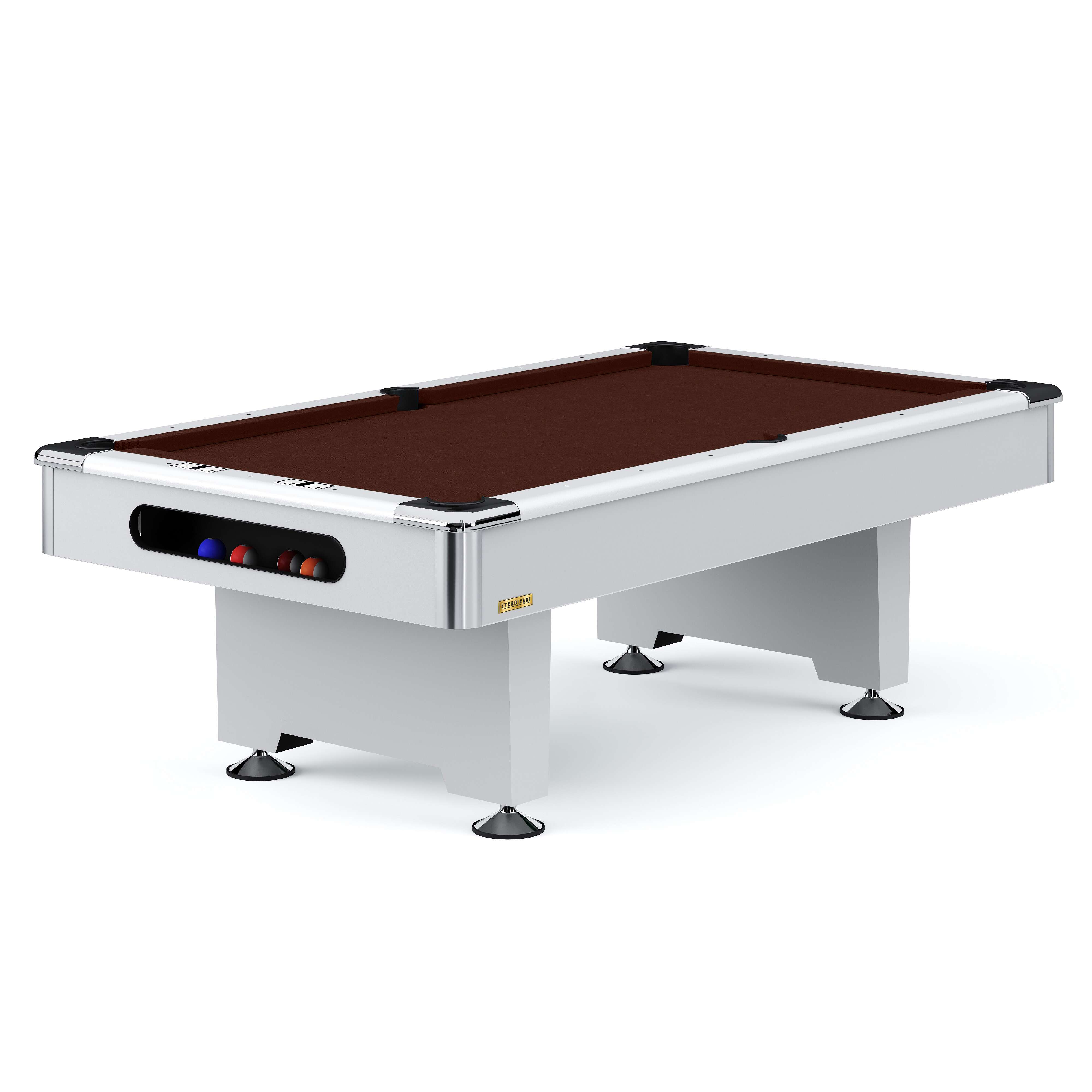"Automaten Hoffmann Billardtisch ""Club Pro III"" Dekor Weiß, Chocolate, Simonis 860, 9 ft (Spielfeld 254x127 cm)" Unkategorisiert online kaufen