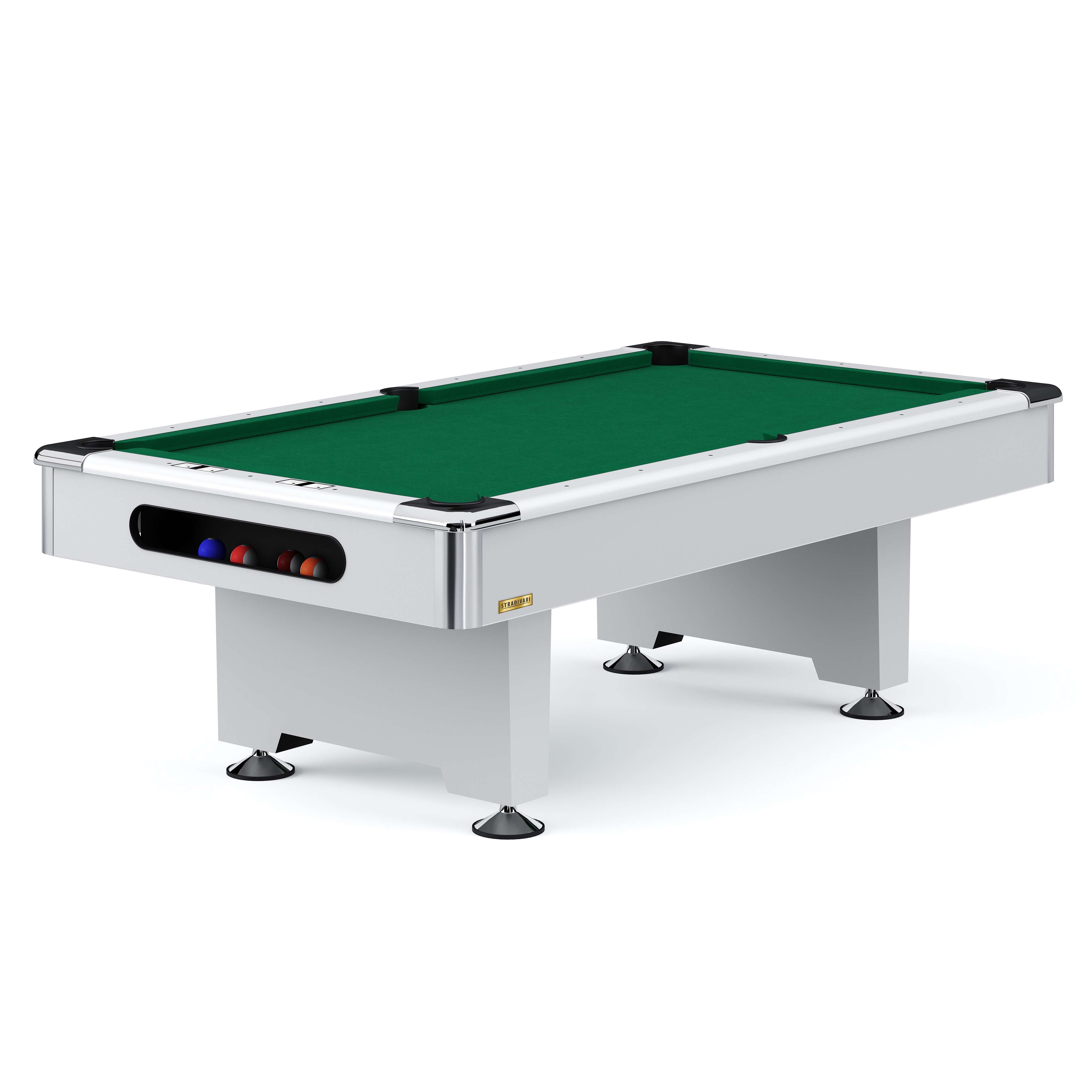 Automaten Hoffmann Billardtisch "Club Pro III" Dekor Weiß, EuroSpeed, Grün, 9 ft (Spielfeld 254x127 cm) Unkategorisiert online kaufen