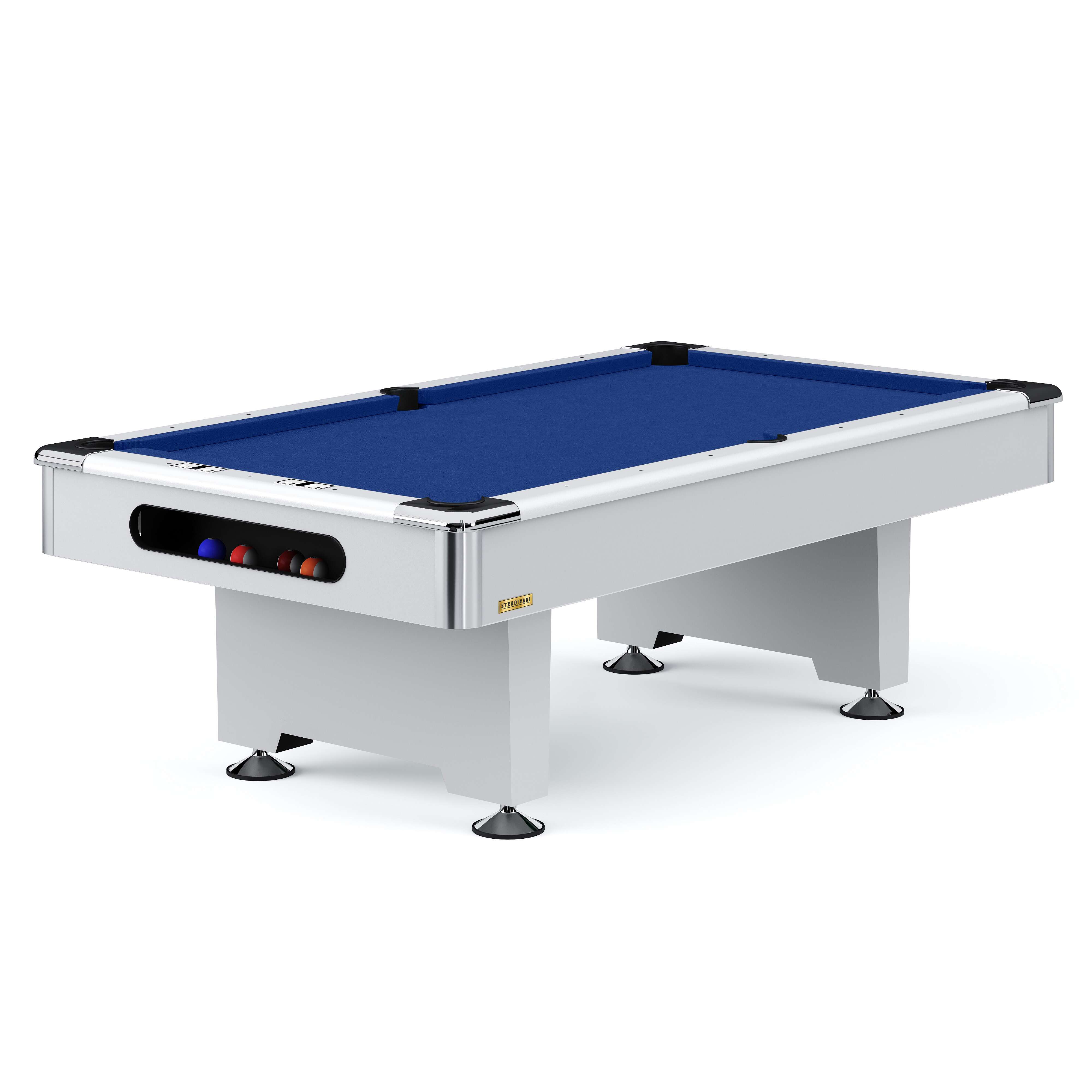 "Automaten Hoffmann Billardtisch ""Club Pro III"" Dekor Weiß, Marine-Blue, Simonis 860, 9 ft (Spielfeld 254x127 cm)" Unkategorisiert online kaufen