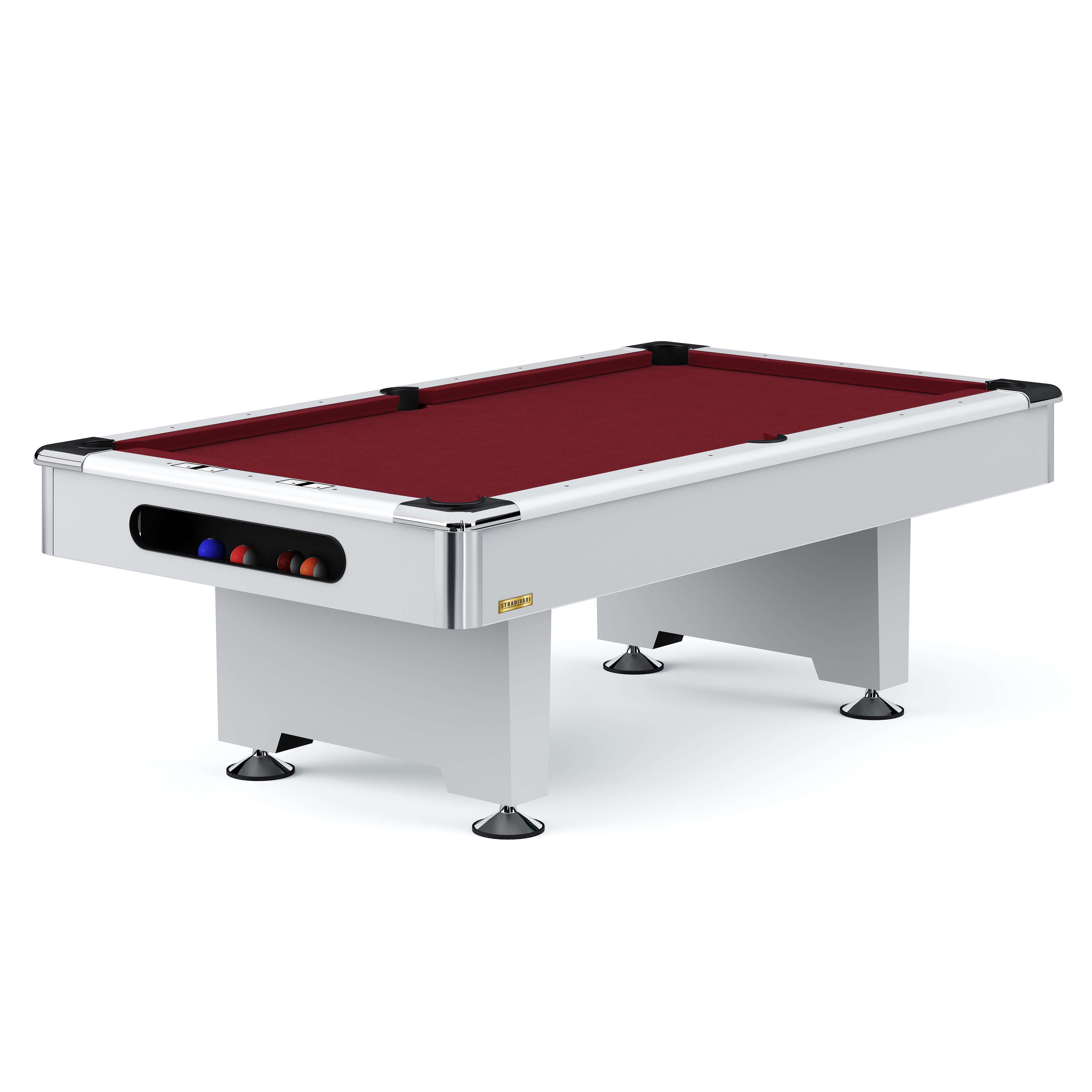 Automaten Hoffmann Billardtisch "Club Pro III" Dekor Weiß, Simonis 860, Red, 8 ft (Spielfeld 224x112 cm) Unkategorisiert online kaufen
