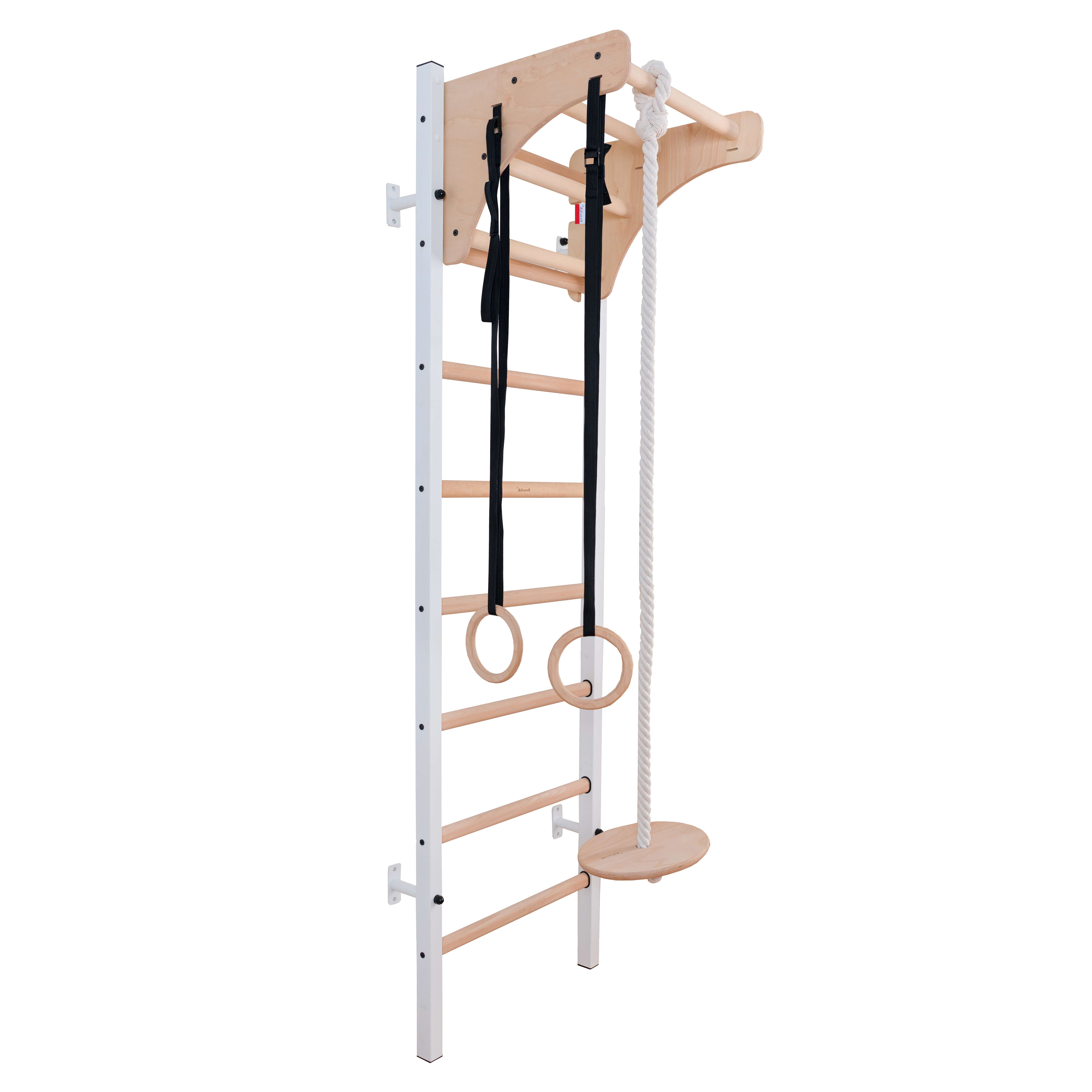 BenchK Sprossenwand Fitness-System "211", inkl. Turnzubehör, 211W + A204, Weiß Unkategorisiert online kaufen