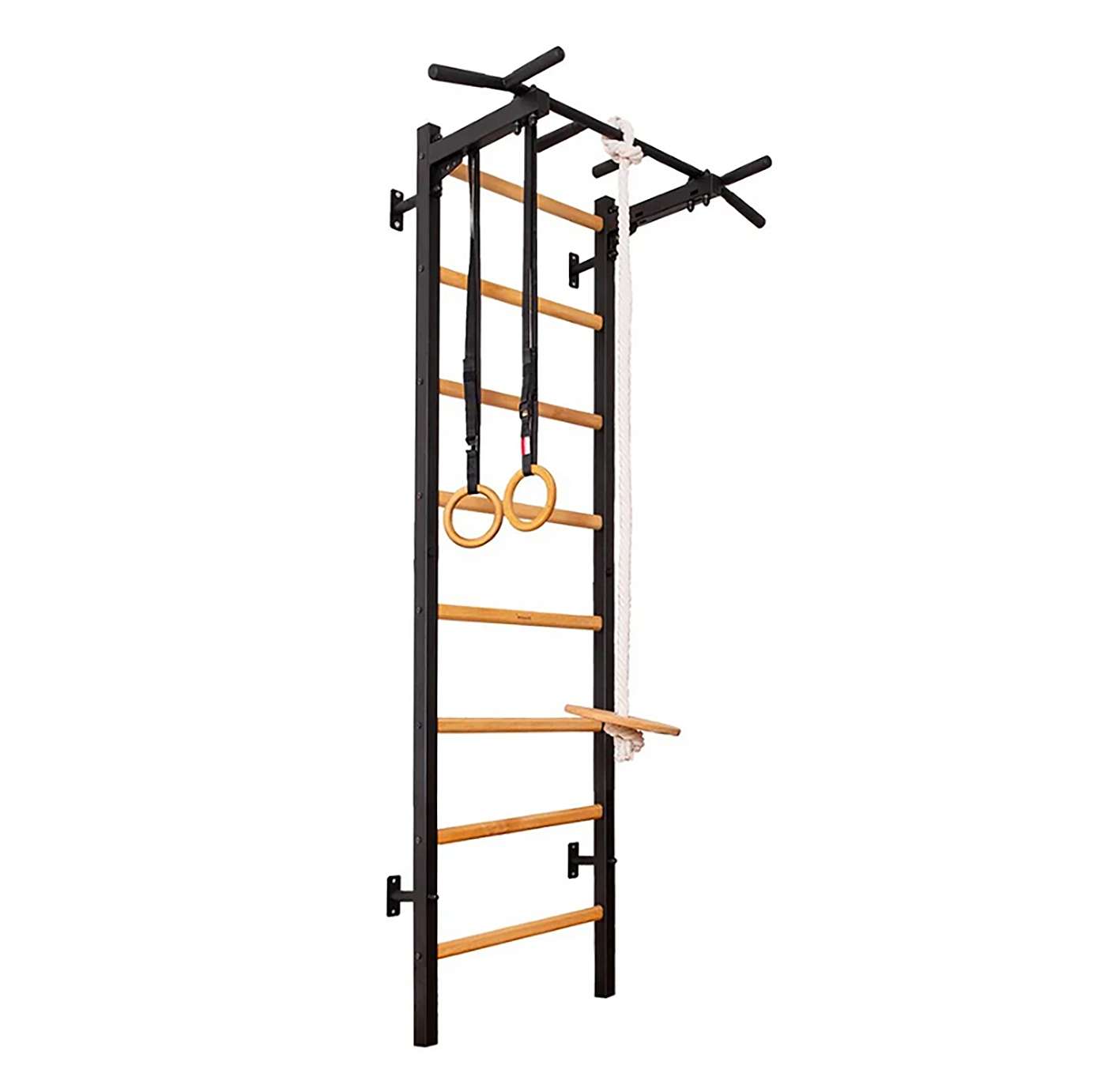 "BenchK Sprossenwand Fitness-System ""221"", Schwarz, mit Gymnastikzubehör" Unkategorisiert online kaufen