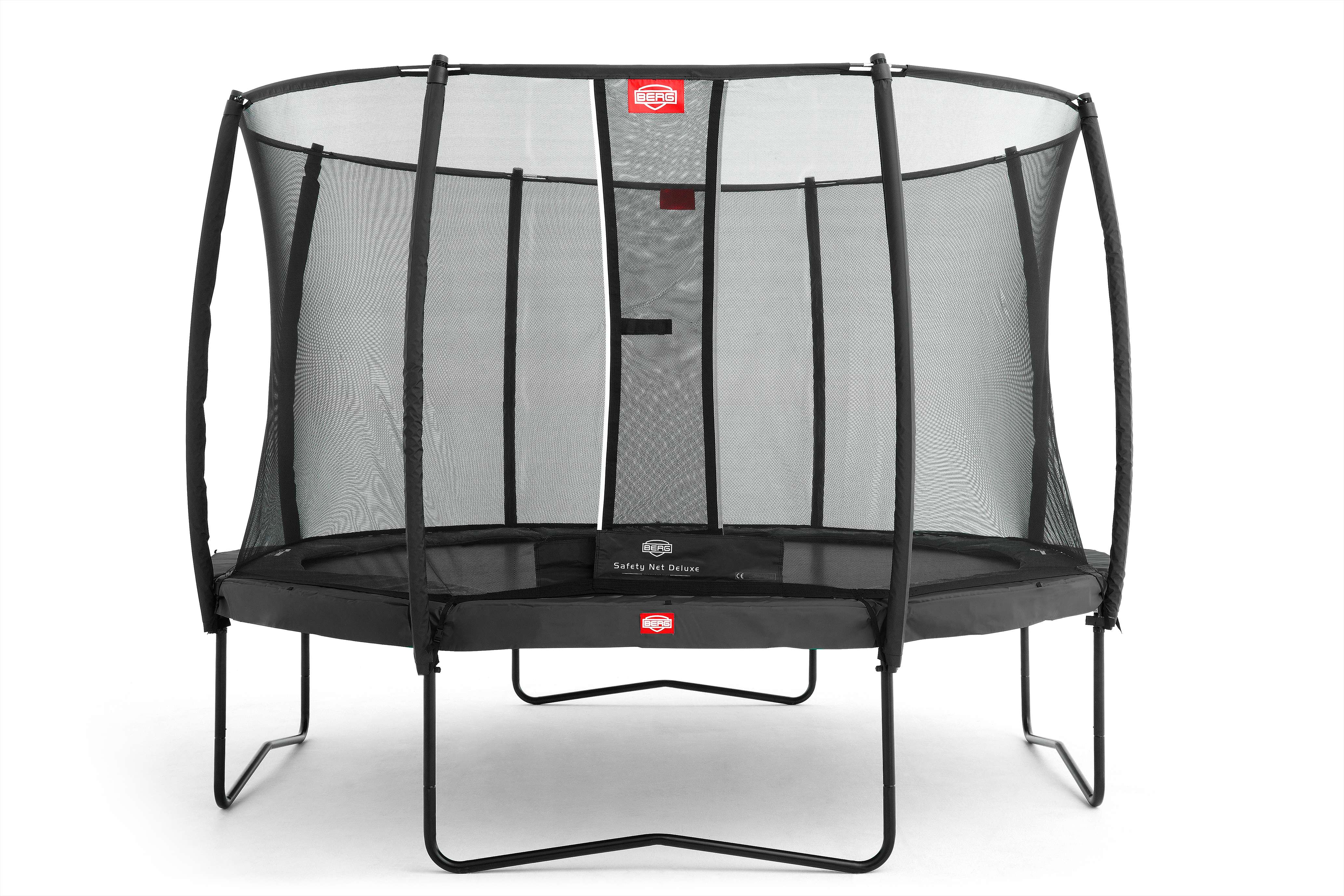 Berg Trampolin "Champion" mit Sicherheitsnetz Deluxe, 430 cm, Grau Unkategorisiert online kaufen