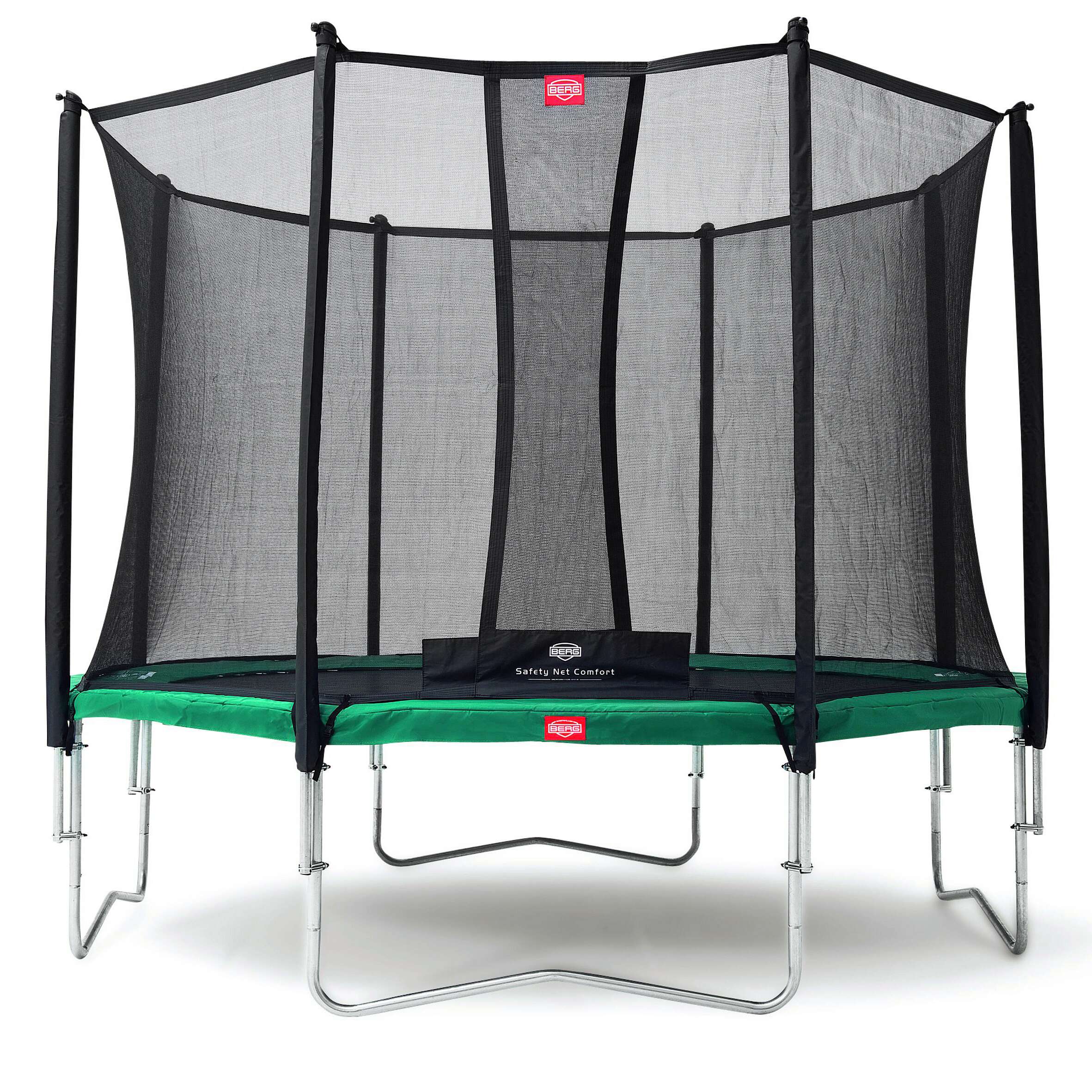 Berg Trampolin "Favorit" mit Sicherheitsnetz Comfort, ø 3,80 m, Randbezug Grau Unkategorisiert online kaufen