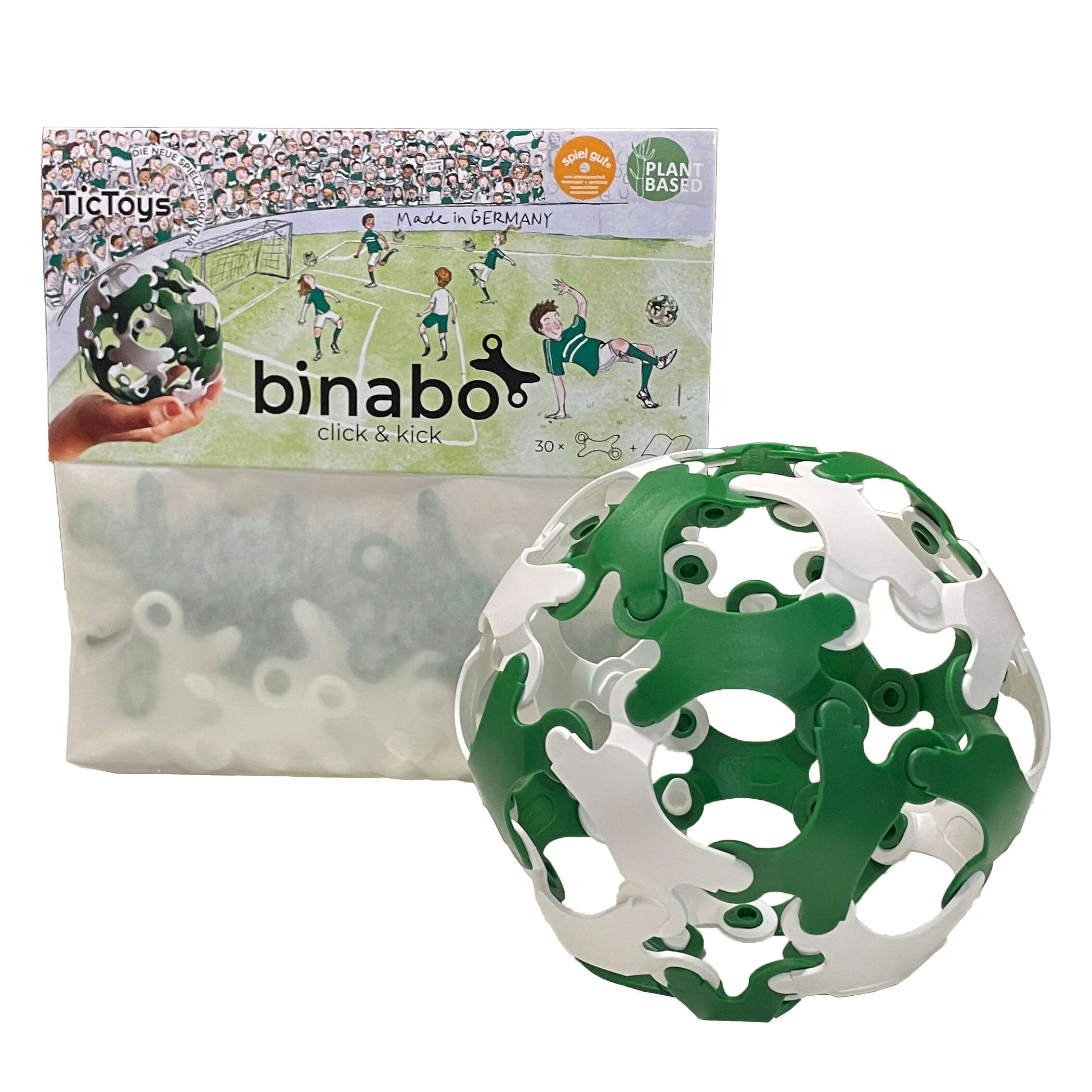 "Binabo Konstruktionsspiel ""Click and kick"", Grün-Weiß" Unkategorisiert online kaufen