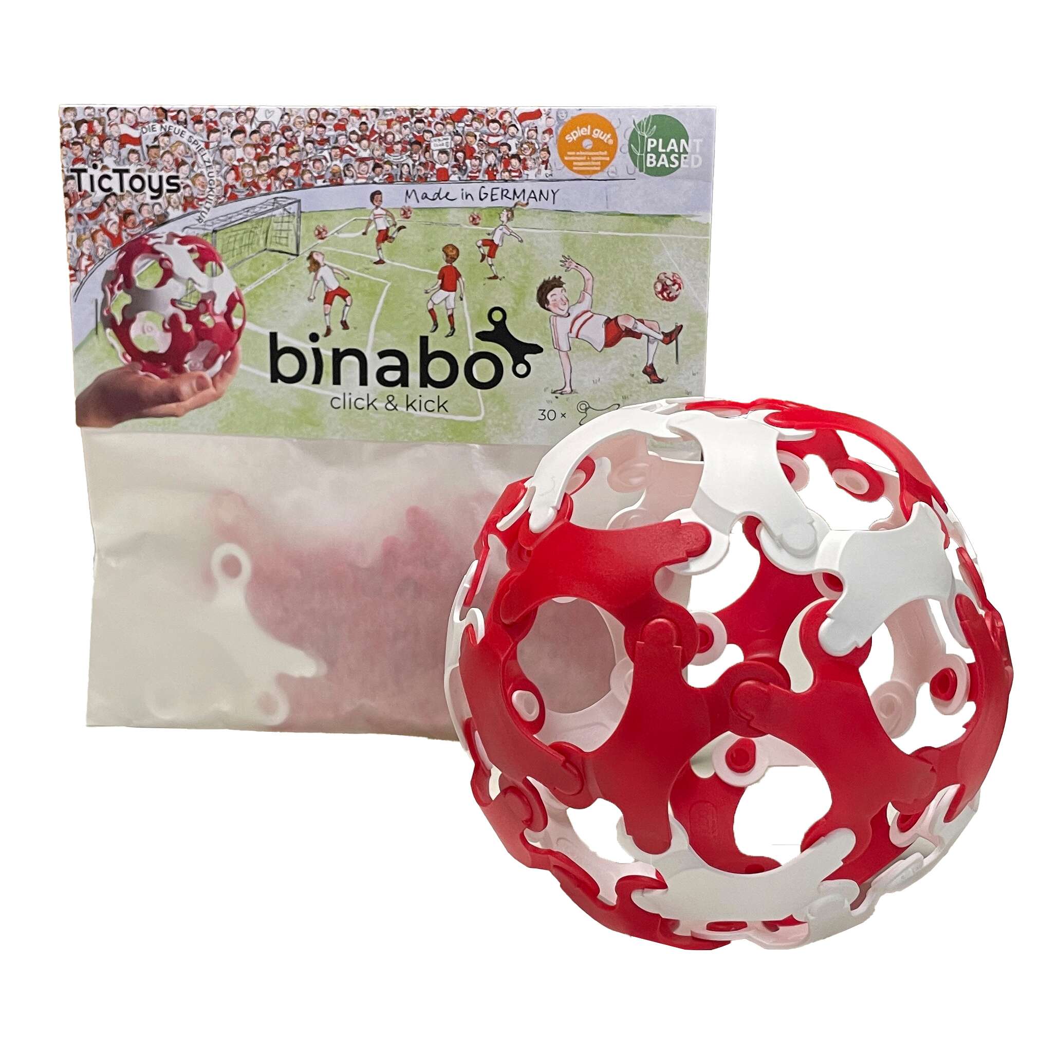 "Binabo Konstruktionsspiel ""Click and kick"", Rot-Weiß" Unkategorisiert online kaufen