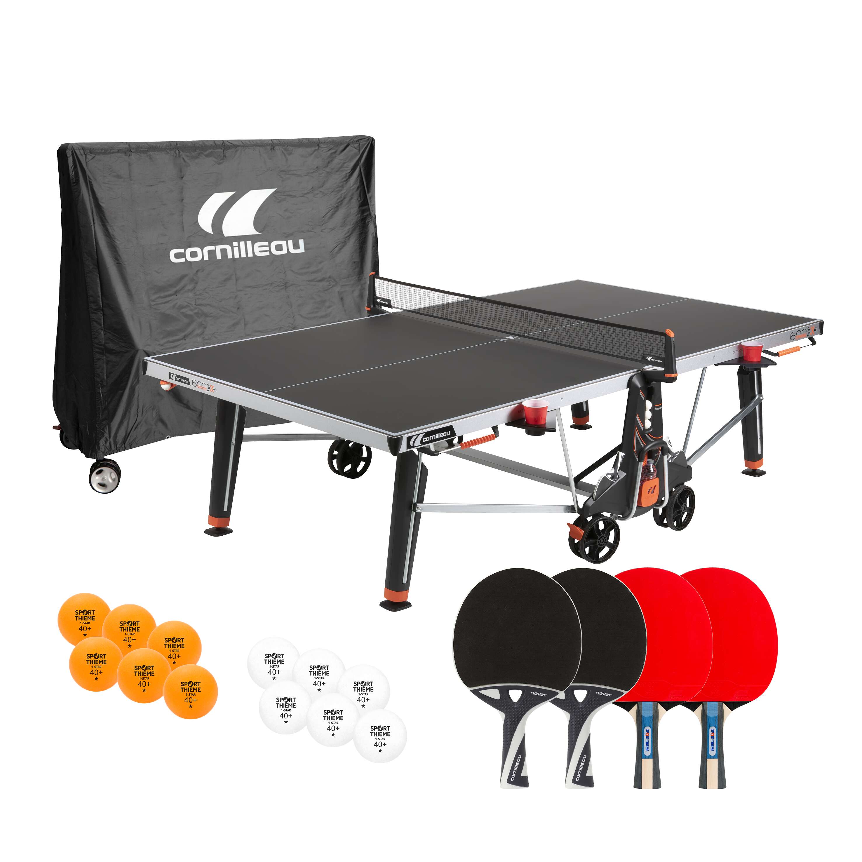 Cornilleau Tischtennis-Set "600X", Schwarz Unkategorisiert online kaufen