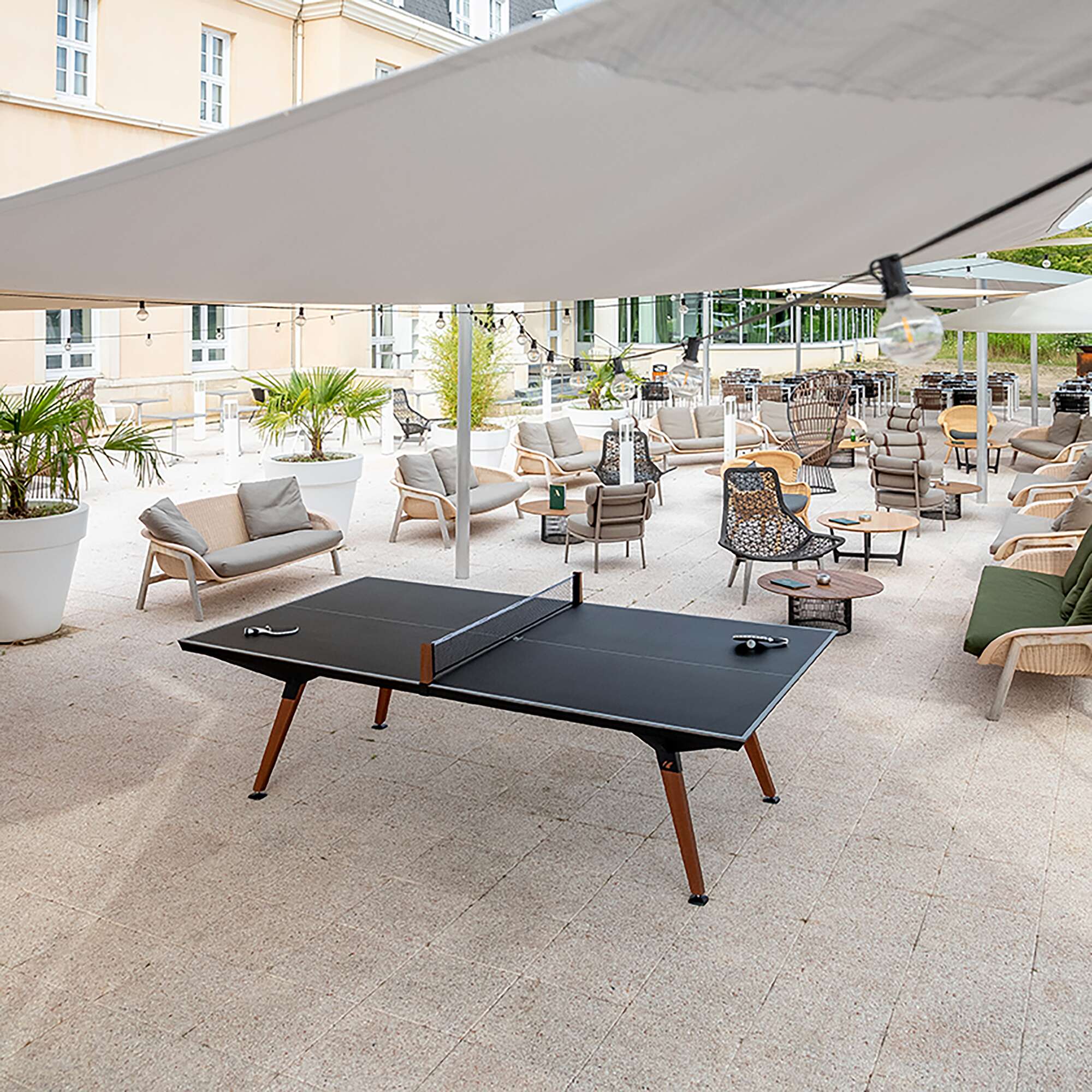 Cornilleau Tischtennisplatte "Origin Outdoor Play-Style", Mit Linierung, Schwarz Unkategorisiert online kaufen