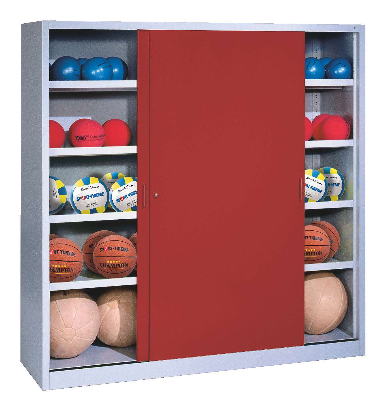 C+P Ballschrank (HxBxT: 195x160x40 cm, mit Vollblech-Schiebetüren, Typ 4), Rubinrot (RAL 3003), Einzelschließung Unkategorisiert online kaufen C+P Ballschrank (HxBxT: 195x160x40 cm, mit Vollblech-Schiebetüren, Typ 4), Rubinrot (RAL 3003), Einzelschließung Unkategorisiert online kaufen
