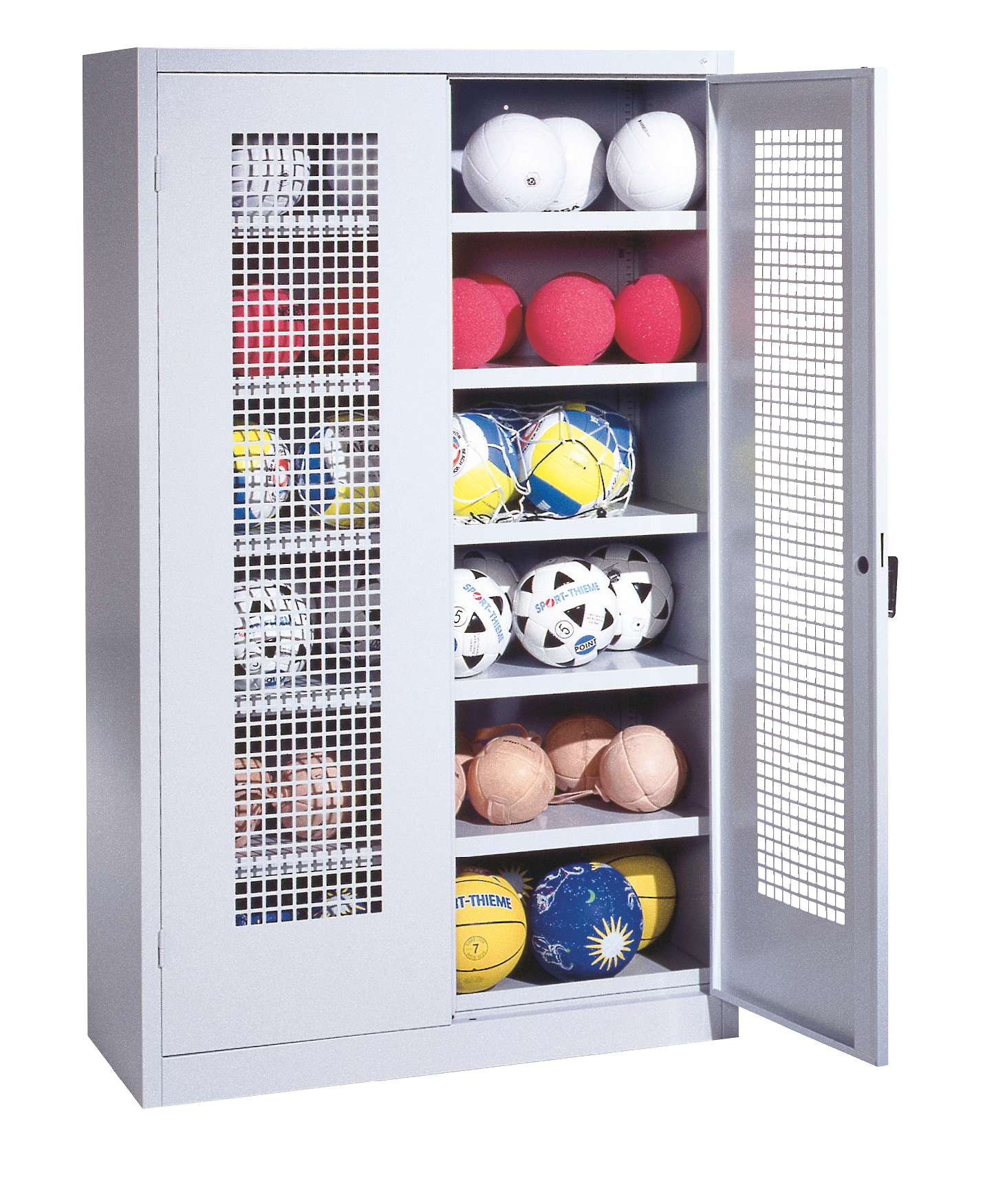 C+P Ballschrank mit Lochblech-Flügeltüren (Typ 3), HxBxT 195x120x50 cm, Goldgelb (RAL 1004), Gleichschließung Unkategorisiert online kaufen