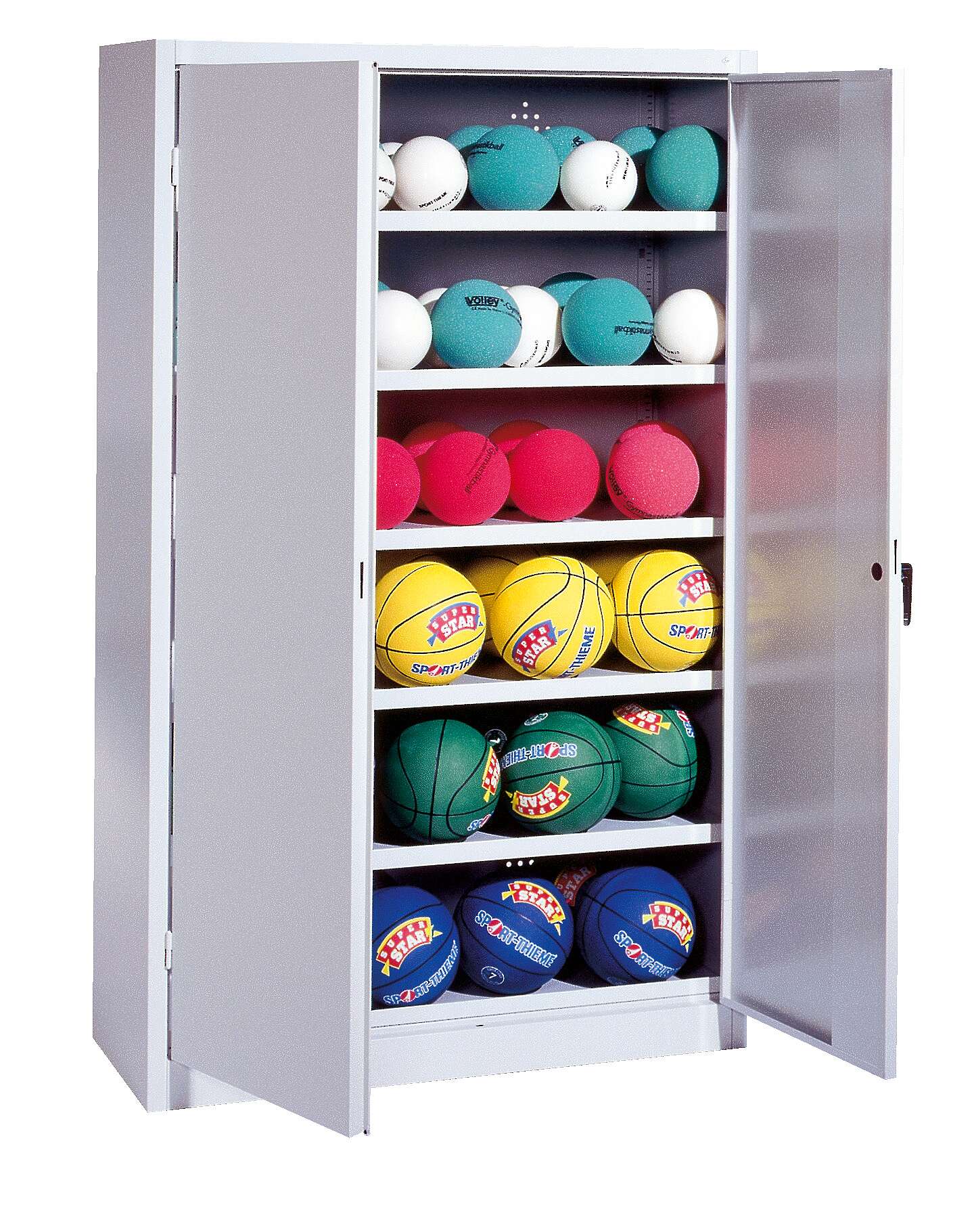 C+P Ballschrank mit Vollblech-Flügeltüren (Typ 3), HxBxT: 195x120x50 cm, Lichtgrau (RAL 7035), Ergo-Lock Muldengriff, Lichtgrau (RAL 7035), Gleichschließung Unkategorisiert online kaufen C+P Ballschrank mit Vollblech-Flügeltüren (Typ 3), HxBxT: 195x120x50 cm, Lichtgrau (RAL 7035), Ergo-Lock Muldengriff, Lichtgrau (RAL 7035), Gleichschließung Unkategorisiert online kaufen
