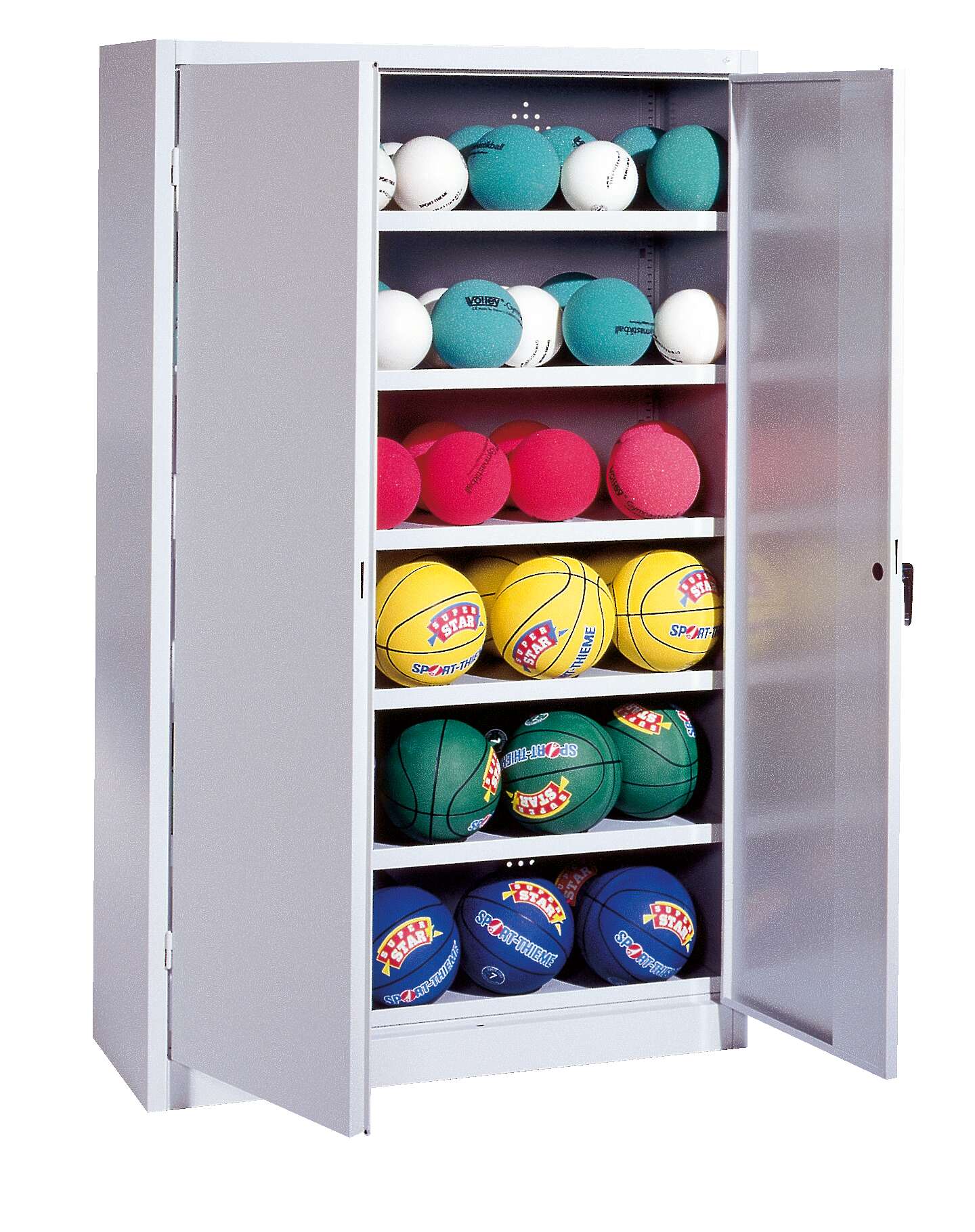C+P Ballschrank mit Vollblech-Flügeltüren (Typ 3), HxBxT 195x150x50 cm, Klinkengriff, Gleichschließung Unkategorisiert online kaufen C+P Ballschrank mit Vollblech-Flügeltüren (Typ 3), HxBxT 195x150x50 cm, Klinkengriff, Gleichschließung Unkategorisiert online kaufen