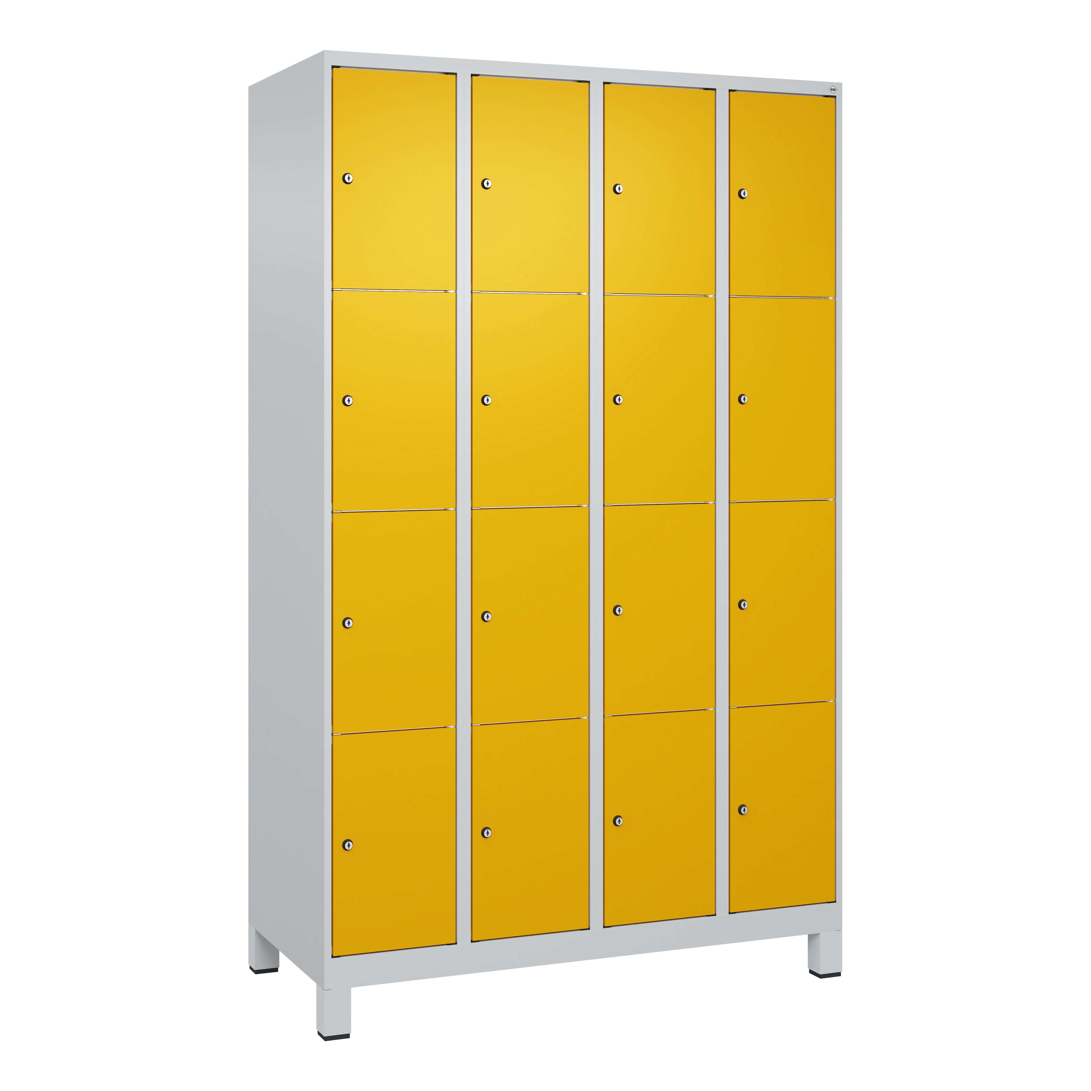 C+P Fächerschrank "Classic Plus", 4 Fächer übereinander, Abteilbreite 30 cm, mit Füßen, Verkehrsgelb (RAL 1023), 195x120x50 cm/ 16 Fächer Unkategorisiert online kaufen