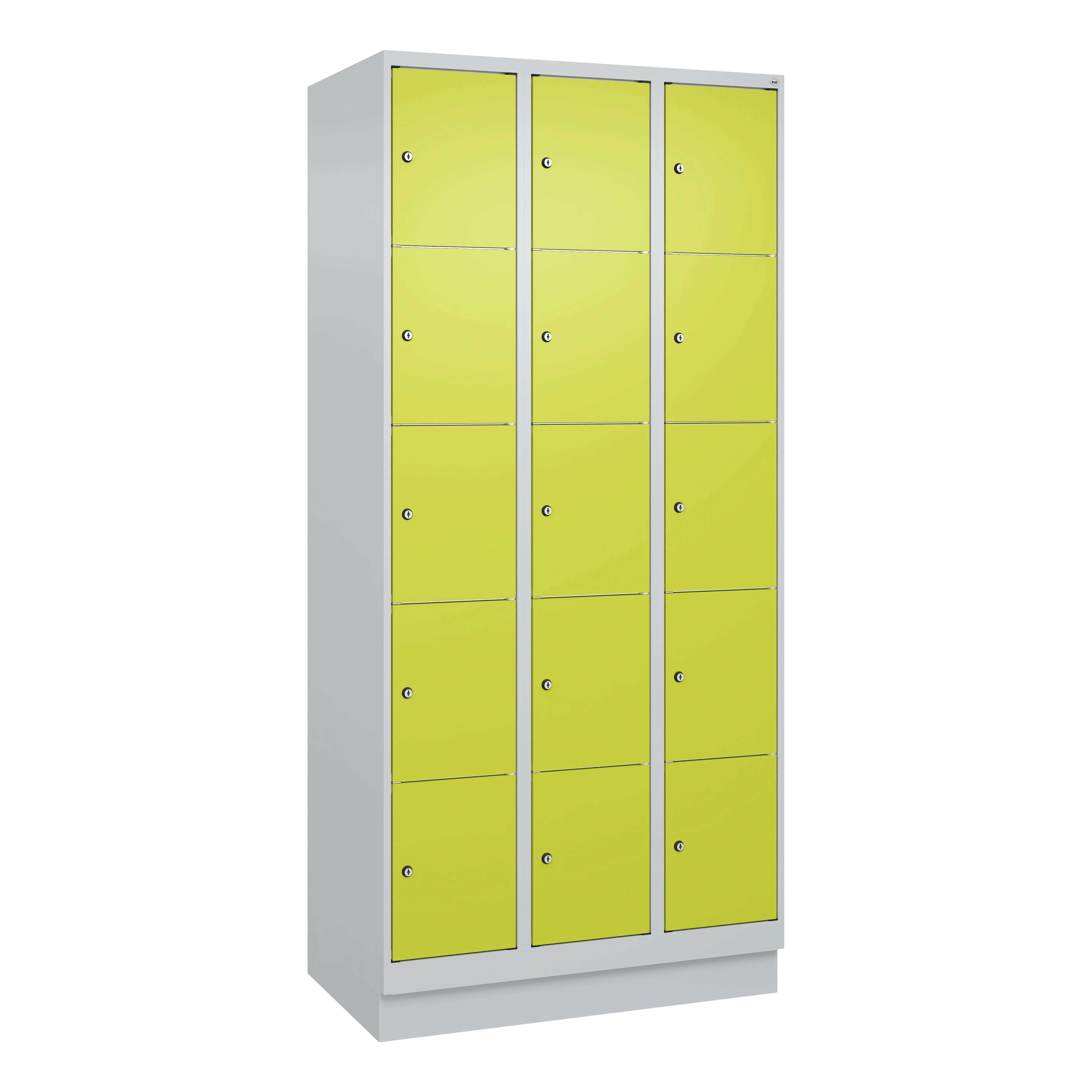 C+P Fächerschrank "Classic Plus", 5 Fächer übereinander, Abteilbreite 30 cm, mit Sockel, Verkehrsgelb (RAL 1023), 195x120x50 cm/ 20 Fächer Unkategorisiert online kaufen