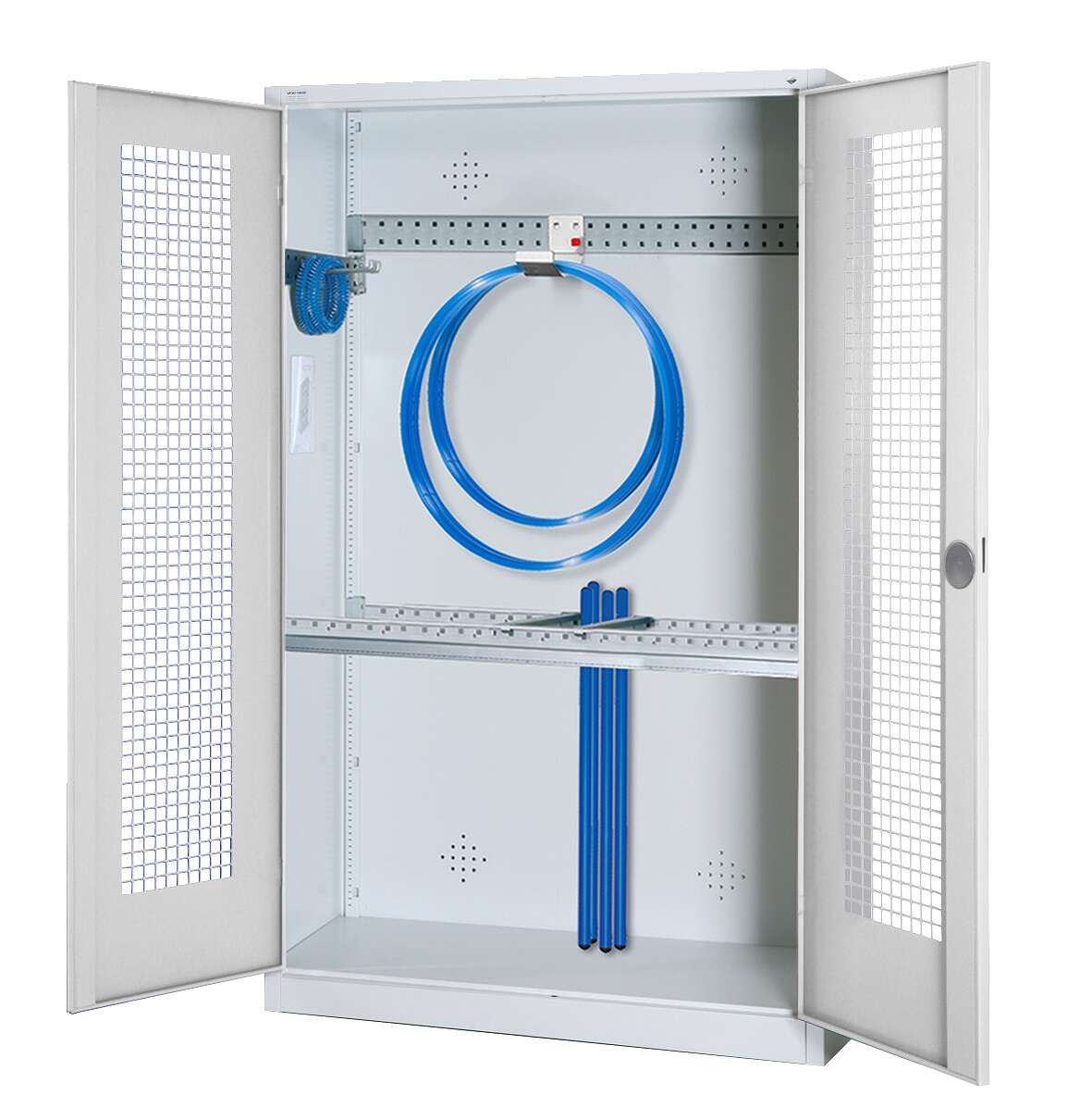 C+P Modul-Sportgeräteschrank "Grundausstattung" mit Lochblech-Flügeltüren, HxBxT 195x120x50 cm, Ergo-Lock Muldengriff, Gleichschließung Unkategorisiert online kaufen