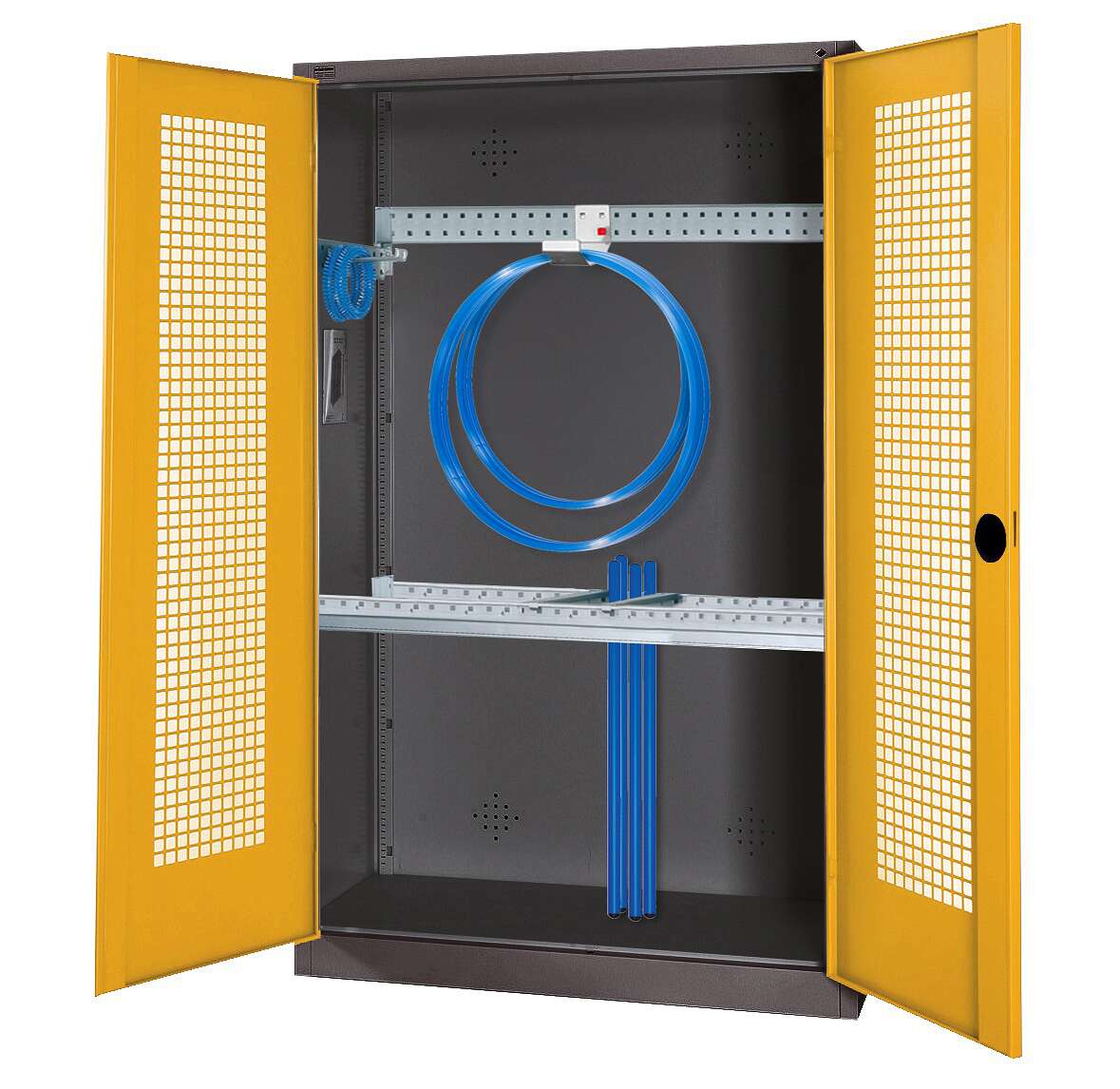 C+P Modul-Sportgeräteschrank "Grundausstattung" mit Lochblech-Flügeltüren, HxBxT 195x120x50 cm, Ergo-Lock Muldengriff, Verkehrsgelb (RAL 1023), Anthrazit (RAL 7021), Einzelschließung Unkategorisiert online kaufen C+P Modul-Sportgeräteschrank "Grundausstattung" mit Lochblech-Flügeltüren, HxBxT 195x120x50 cm, Ergo-Lock Muldengriff, Verkehrsgelb (RAL 1023), Anthrazit (RAL 7021), Einzelschließung Unkategorisiert online kaufen