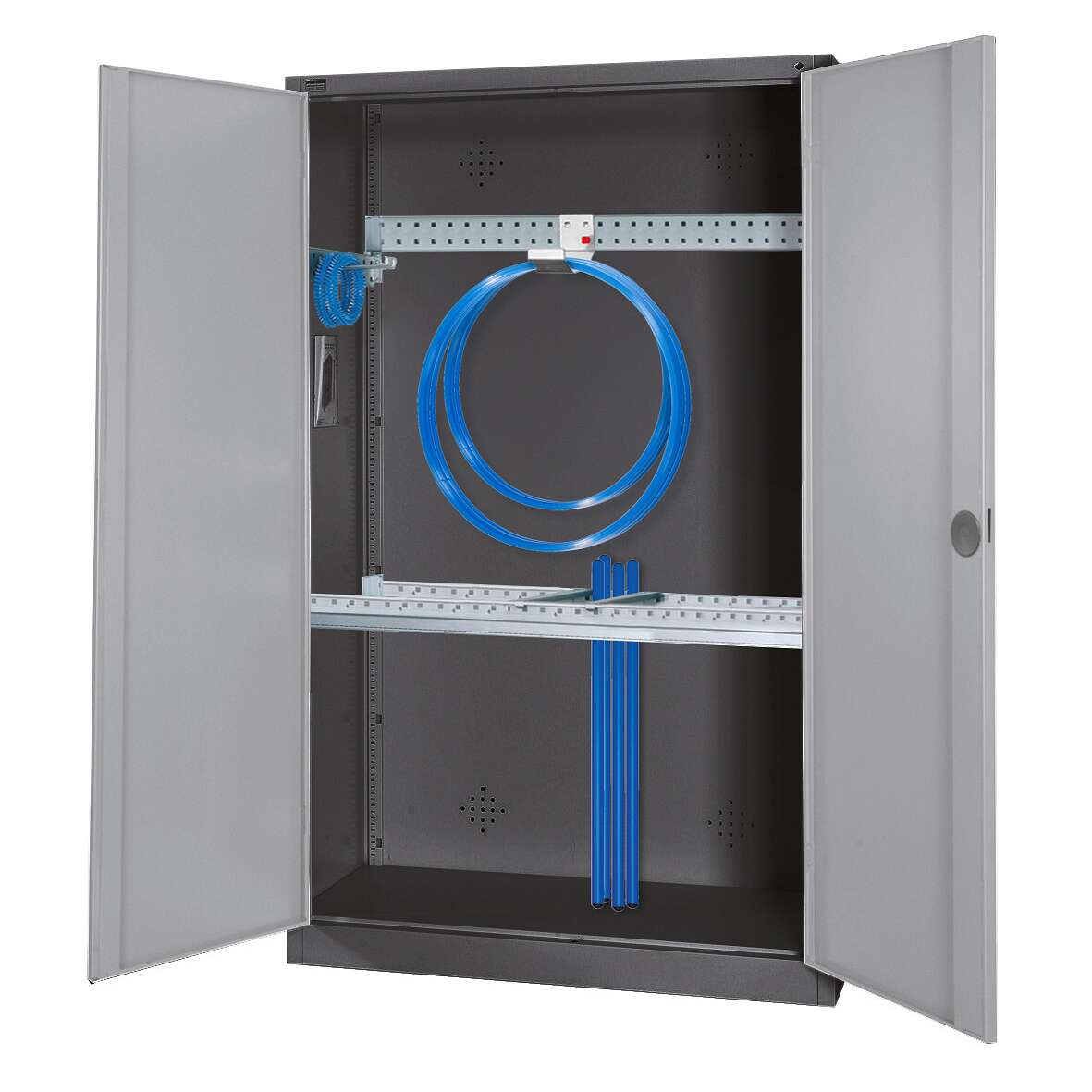 C+P Modul-Sportgeräteschrank "Grundausstattung" mit Vollblech-Flügeltüren, HxBxT 195x120x50 cm, Lichtgrau (RAL 7035), Ergo-Lock Muldengriff, Anthrazit (RAL 7021), Einzelschließung Unkategorisiert online kaufen C+P Modul-Sportgeräteschrank "Grundausstattung" mit Vollblech-Flügeltüren, HxBxT 195x120x50 cm, Lichtgrau (RAL 7035), Ergo-Lock Muldengriff, Anthrazit (RAL 7021), Einzelschließung Unkategorisiert online kaufen