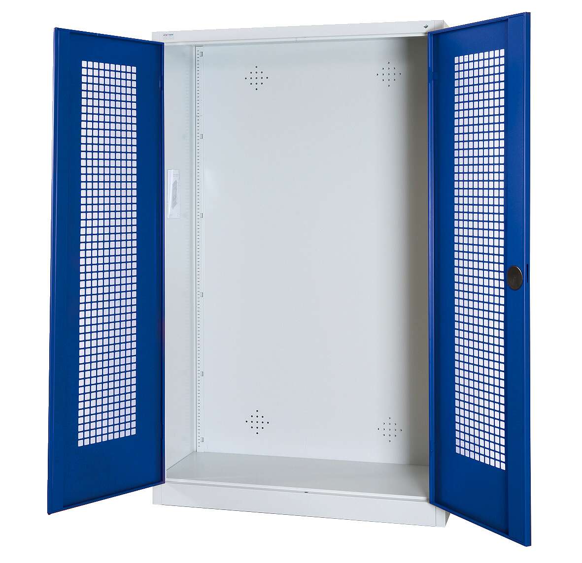 C+P Modul-Sportgeräteschrank mit Lochblech-Flügeltüren, HxBxT 195x120x50 cm, Ergo-Lock Muldengriff, Enzianblau (RAL 5010), Lichtgrau (RAL 7035), Gleichschließung Unkategorisiert online kaufen