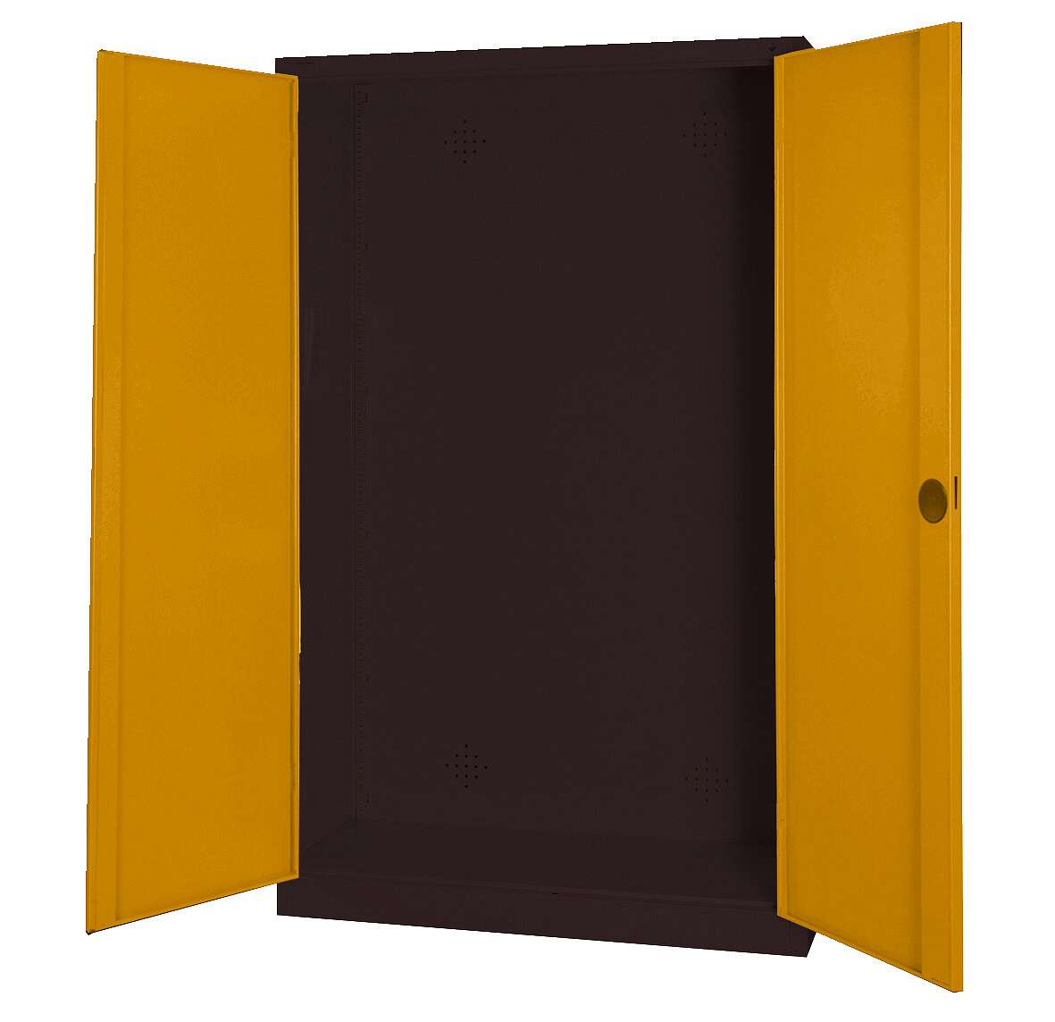 C+P Modul-Sportgeräteschrank mit Vollblech-Flügeltüren, HxBxT 195x120x50 cm, Ergo-Lock Muldengriff, Goldgelb (RAL 1004), Anthrazit (RAL 7021), Einzelschließung Unkategorisiert online kaufen