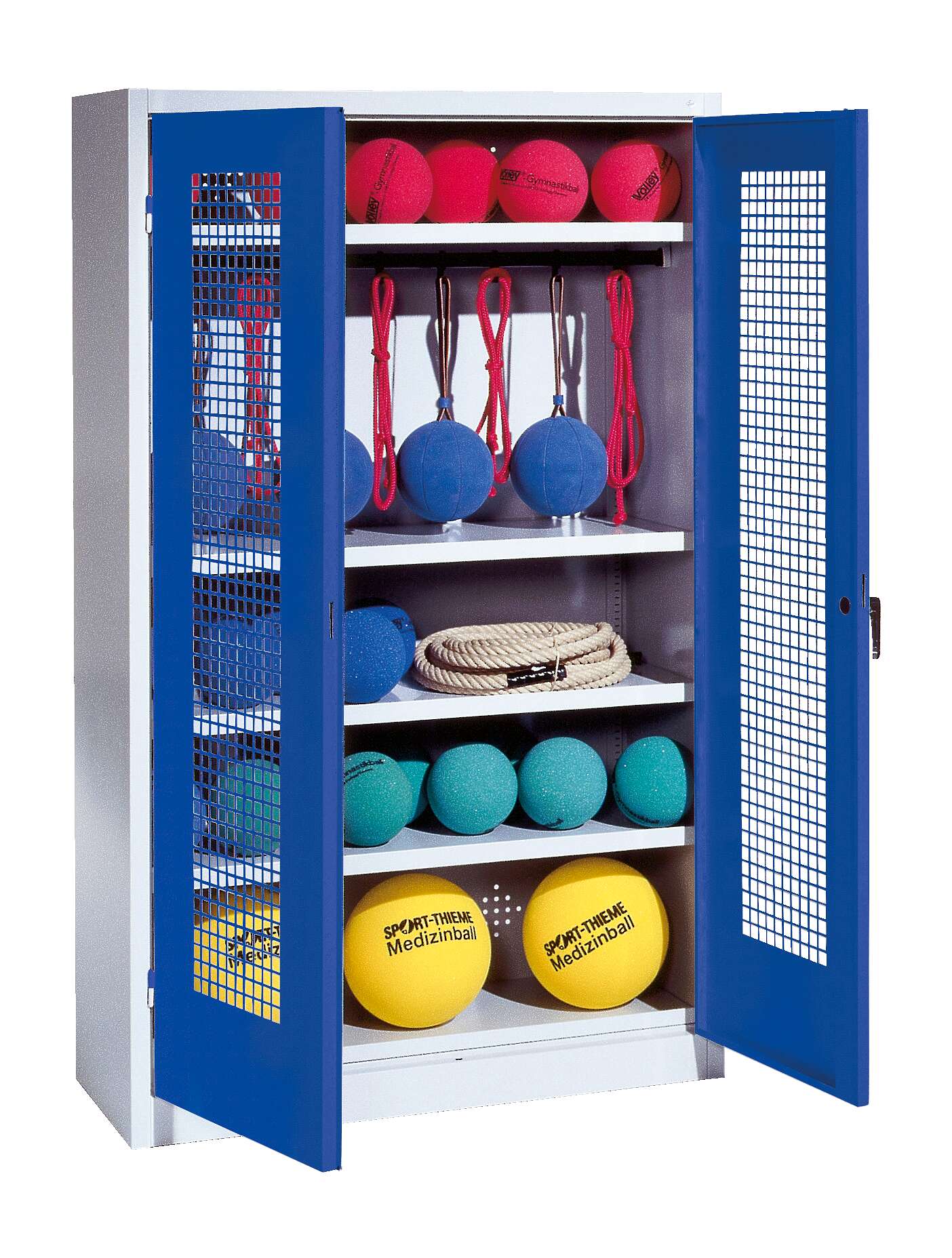 C+P Sportgeräteschrank mit Lochblech-Flügeltüren (Typ 2), HxBxT 195x120x50 cm, Enzianblau (RAL 5010), Gleichschließung Unkategorisiert online kaufen C+P Sportgeräteschrank mit Lochblech-Flügeltüren (Typ 2), HxBxT 195x120x50 cm, Enzianblau (RAL 5010), Gleichschließung Unkategorisiert online kaufen