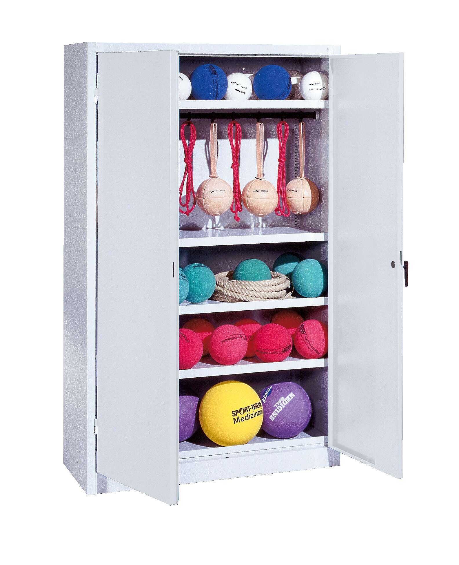C+P Sportgeräteschrank mit Vollblech-Flügeltüren (Typ 2), HxBxT 195x120x50 cm, Ergo-Lock Muldengriff, Gleichschließung Unkategorisiert online kaufen C+P Sportgeräteschrank mit Vollblech-Flügeltüren (Typ 2), HxBxT 195x120x50 cm, Ergo-Lock Muldengriff, Gleichschließung Unkategorisiert online kaufen