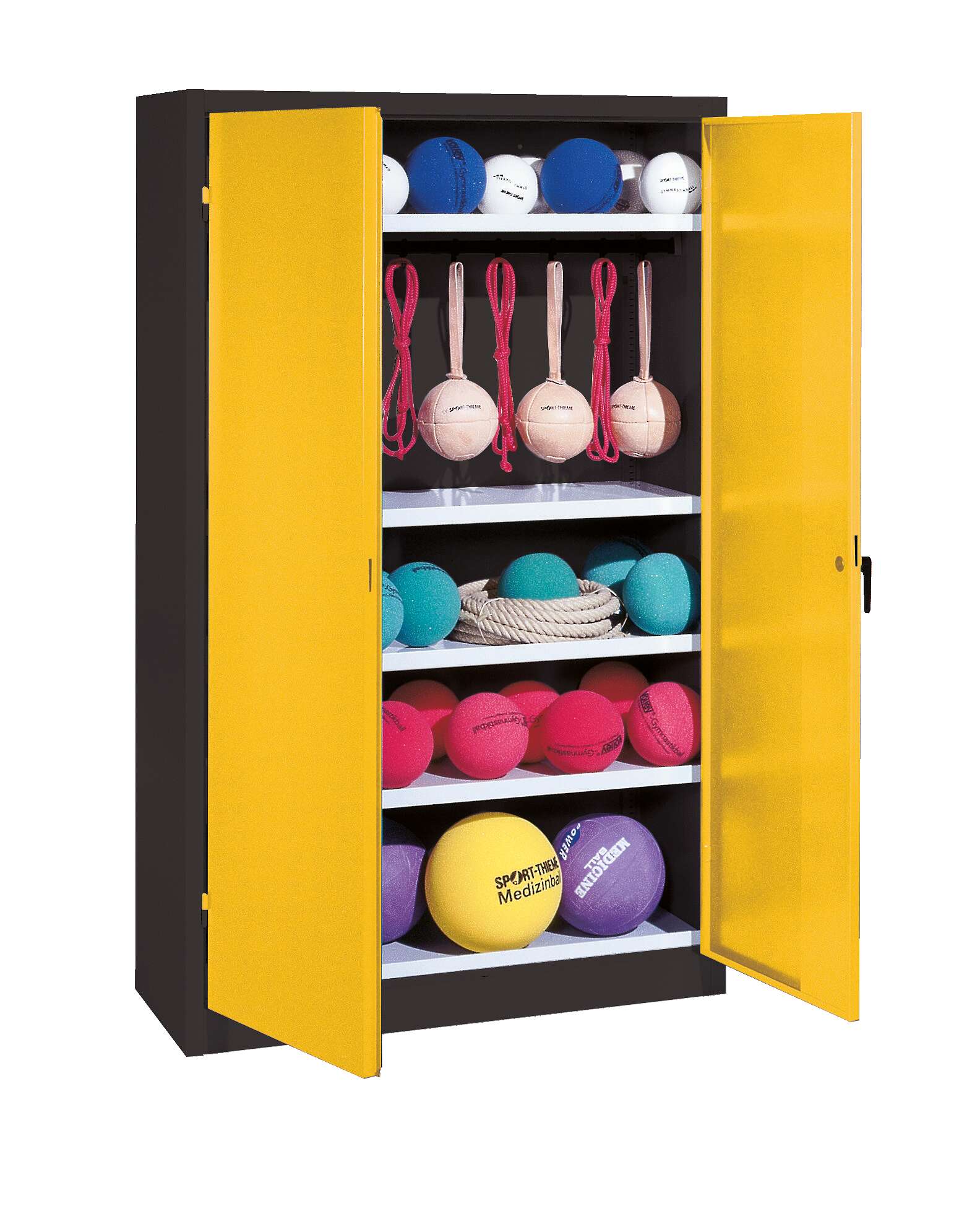 C+P Sportgeräteschrank mit Vollblech-Flügeltüren (Typ 2), HxBxT 195x120x50 cm, Ergo-Lock Muldengriff, Verkehrsgelb (RAL 1023), Anthrazit (RAL 7021), Einzelschließung Unkategorisiert online kaufen C+P Sportgeräteschrank mit Vollblech-Flügeltüren (Typ 2), HxBxT 195x120x50 cm, Ergo-Lock Muldengriff, Verkehrsgelb (RAL 1023), Anthrazit (RAL 7021), Einzelschließung Unkategorisiert online kaufen