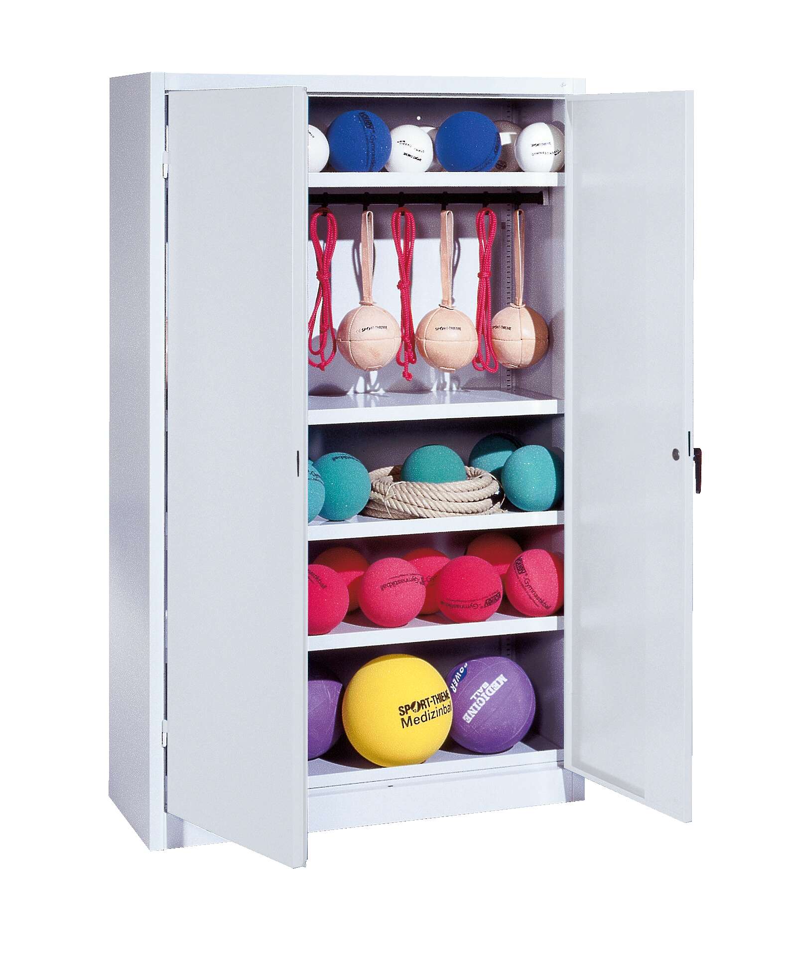 C+P Sportgeräteschrank mit Vollblech-Flügeltüren (Typ 2), HxBxT 195x120x50 cm, Klinkengriff, Gleichschließung Unkategorisiert online kaufen C+P Sportgeräteschrank mit Vollblech-Flügeltüren (Typ 2), HxBxT 195x120x50 cm, Klinkengriff, Gleichschließung Unkategorisiert online kaufen