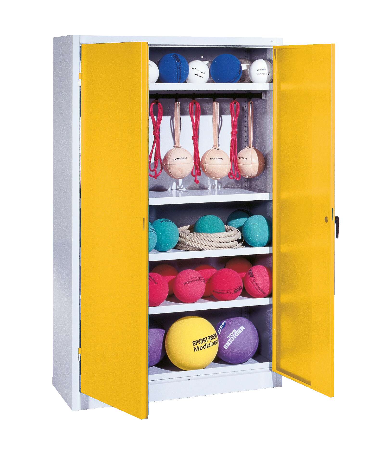 C+P Sportgeräteschrank mit Vollblech-Flügeltüren (Typ 2), HxBxT 195x120x50 cm, Verkehrsgelb (RAL 1023), Einzelschließung Unkategorisiert online kaufen C+P Sportgeräteschrank mit Vollblech-Flügeltüren (Typ 2), HxBxT 195x120x50 cm, Verkehrsgelb (RAL 1023), Einzelschließung Unkategorisiert online kaufen