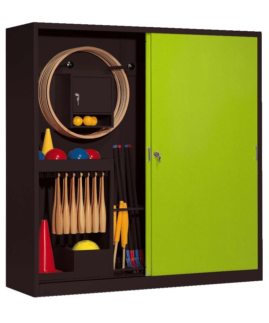 C+P Sportgeräteschrank mit Vollblech-Schiebetüren (Typ 5), HxBxT 195x190x60 cm, Clowngrün (RAL 110 80 60), Anthrazit (RAL 7021), Gleichschließung Unkategorisiert online kaufen C+P Sportgeräteschrank mit Vollblech-Schiebetüren (Typ 5), HxBxT 195x190x60 cm, Clowngrün (RAL 110 80 60), Anthrazit (RAL 7021), Gleichschließung Unkategorisiert online kaufen