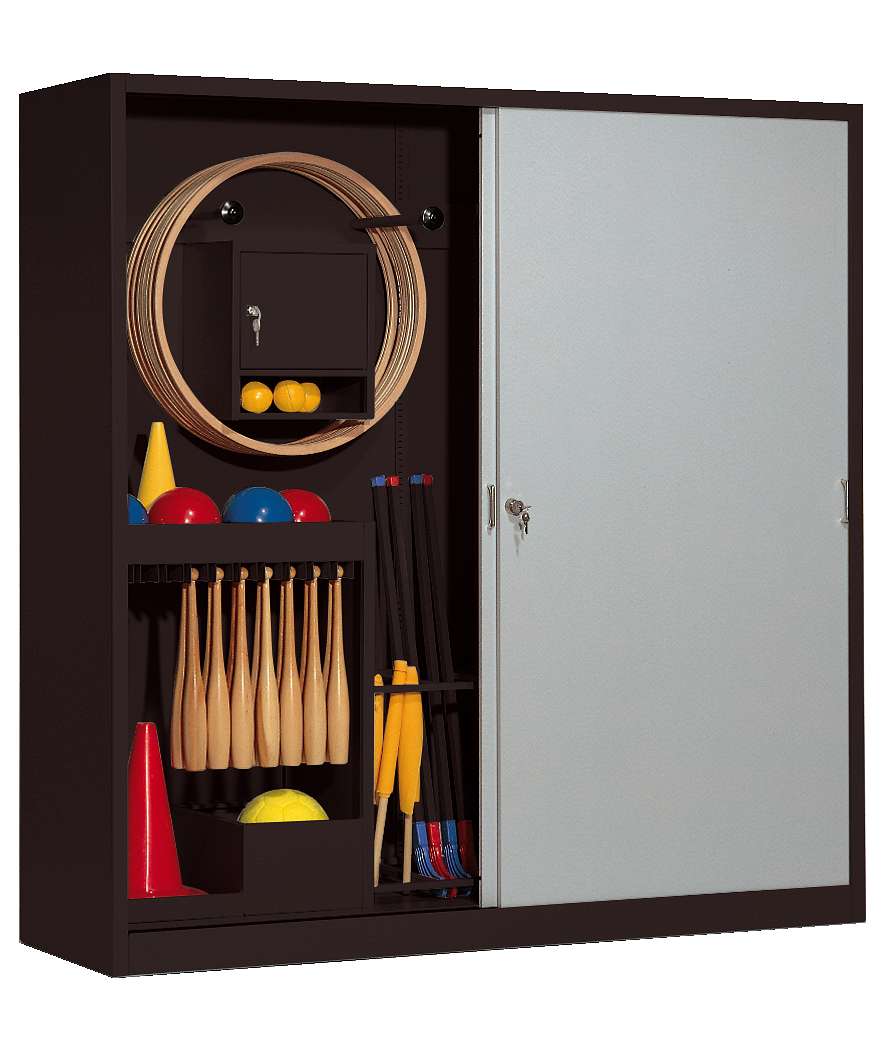 C+P Sportgeräteschrank mit Vollblech-Schiebetüren (Typ 5), HxBxT 195x190x60 cm, Lichtgrau (RAL 7035), Anthrazit (RAL 7021), Einzelschließung Unkategorisiert online kaufen C+P Sportgeräteschrank mit Vollblech-Schiebetüren (Typ 5), HxBxT 195x190x60 cm, Lichtgrau (RAL 7035), Anthrazit (RAL 7021), Einzelschließung Unkategorisiert online kaufen