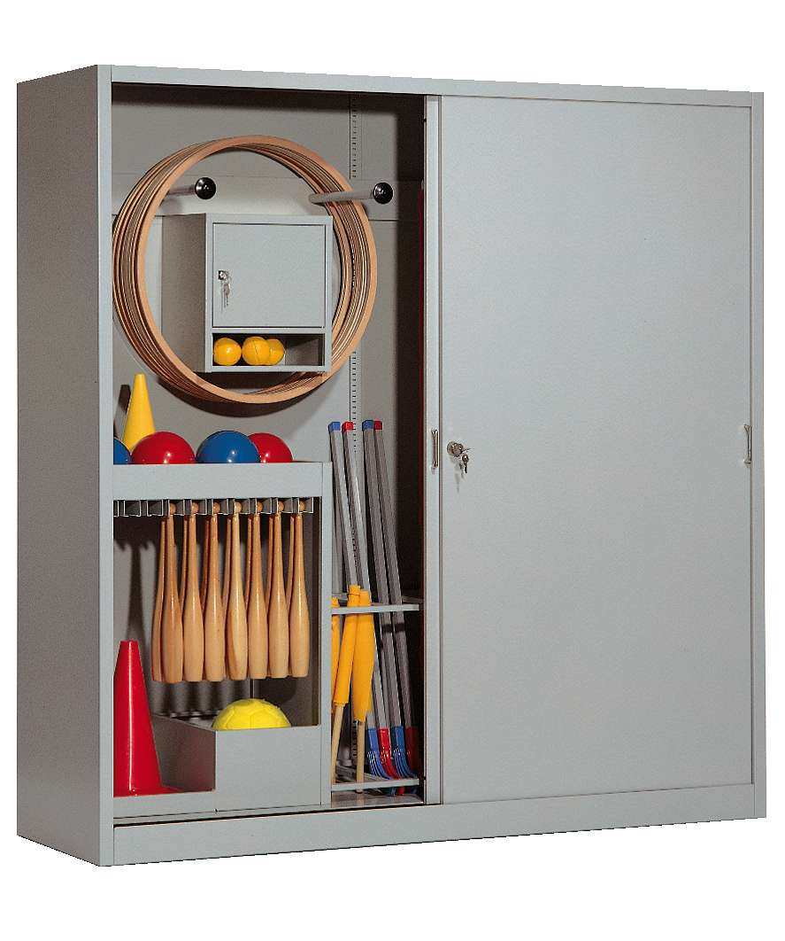 C+P Sportgeräteschrank mit Vollblech-Schiebetüren (Typ 5), HxBxT 195x190x60 cm, Lichtgrau (RAL 7035), Lichtgrau (RAL 7035), Einzelschließung Unkategorisiert online kaufen C+P Sportgeräteschrank mit Vollblech-Schiebetüren (Typ 5), HxBxT 195x190x60 cm, Lichtgrau (RAL 7035), Lichtgrau (RAL 7035), Einzelschließung Unkategorisiert online kaufen