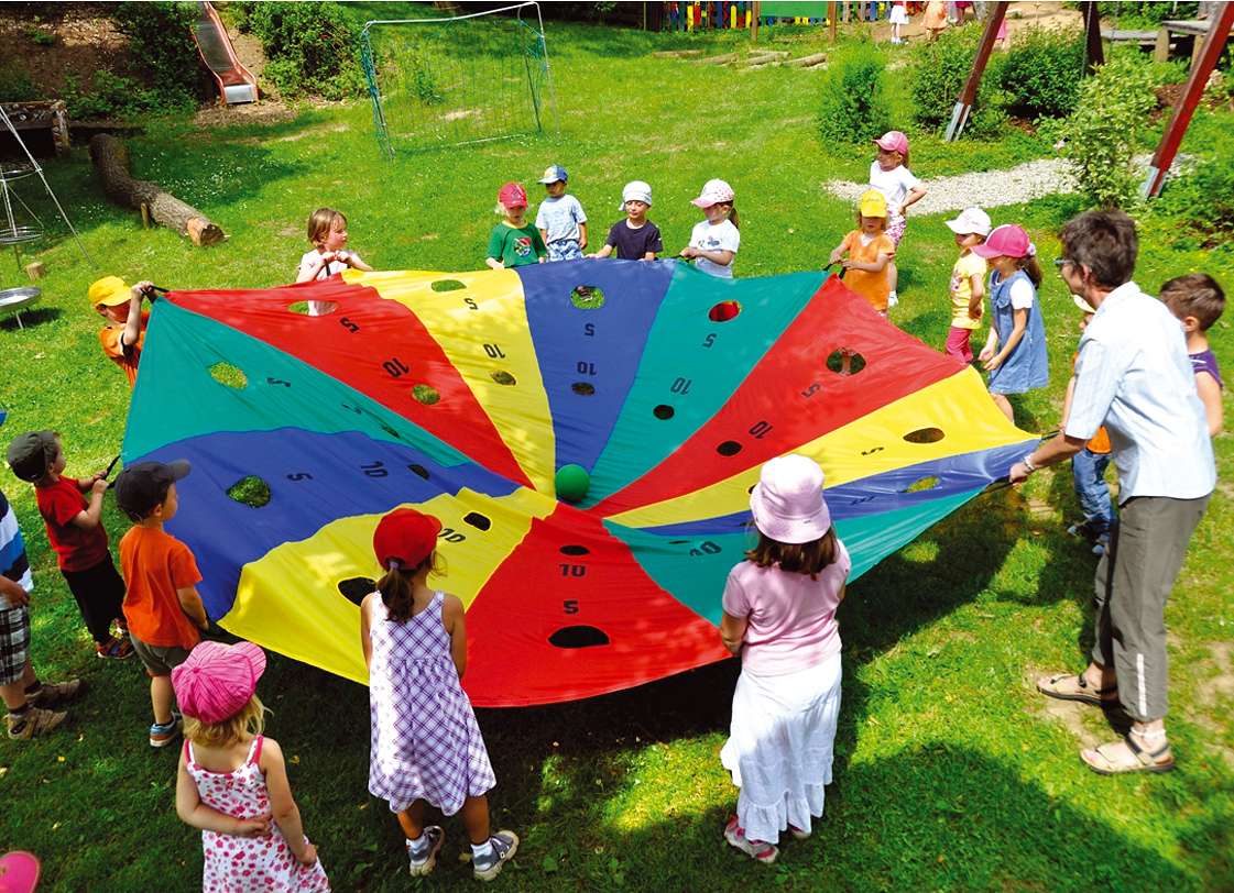 "EduPlay Schwungtuch Schweizer Käse"", ø 3 m, 8 Griffschlaufen" Unkategorisiert online kaufen