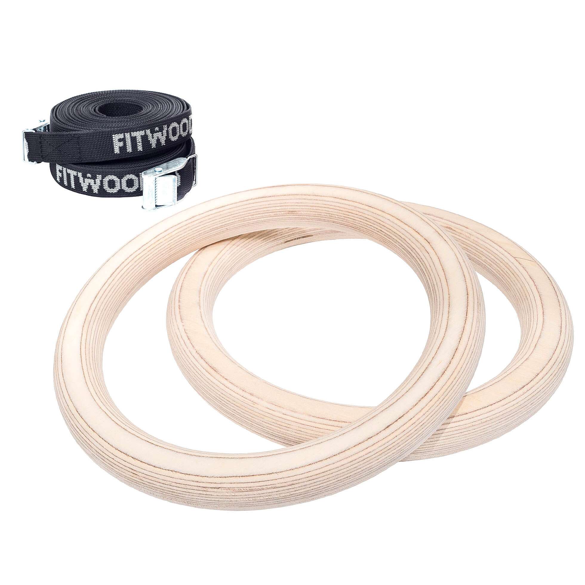 Fitwood Turnringe-Set "Ulpu", Holzoptik, schwarzes Band Unkategorisiert online kaufen