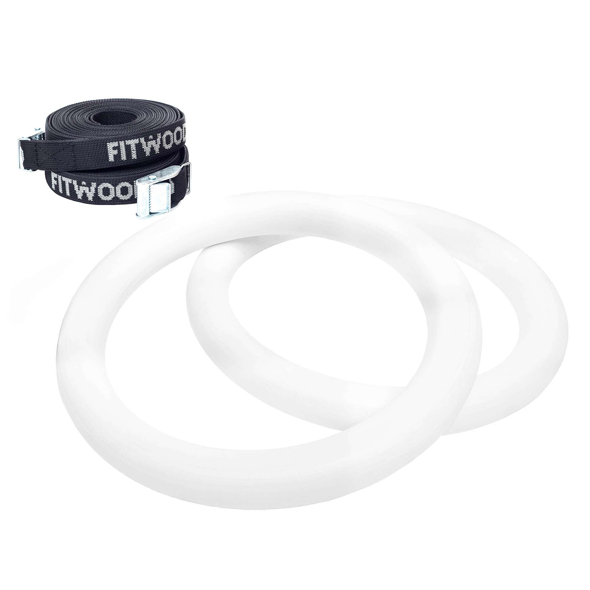 Fitwood Turnringe-Set "Ulpu", Weißes Holz, schwarzes Band Unkategorisiert online kaufen