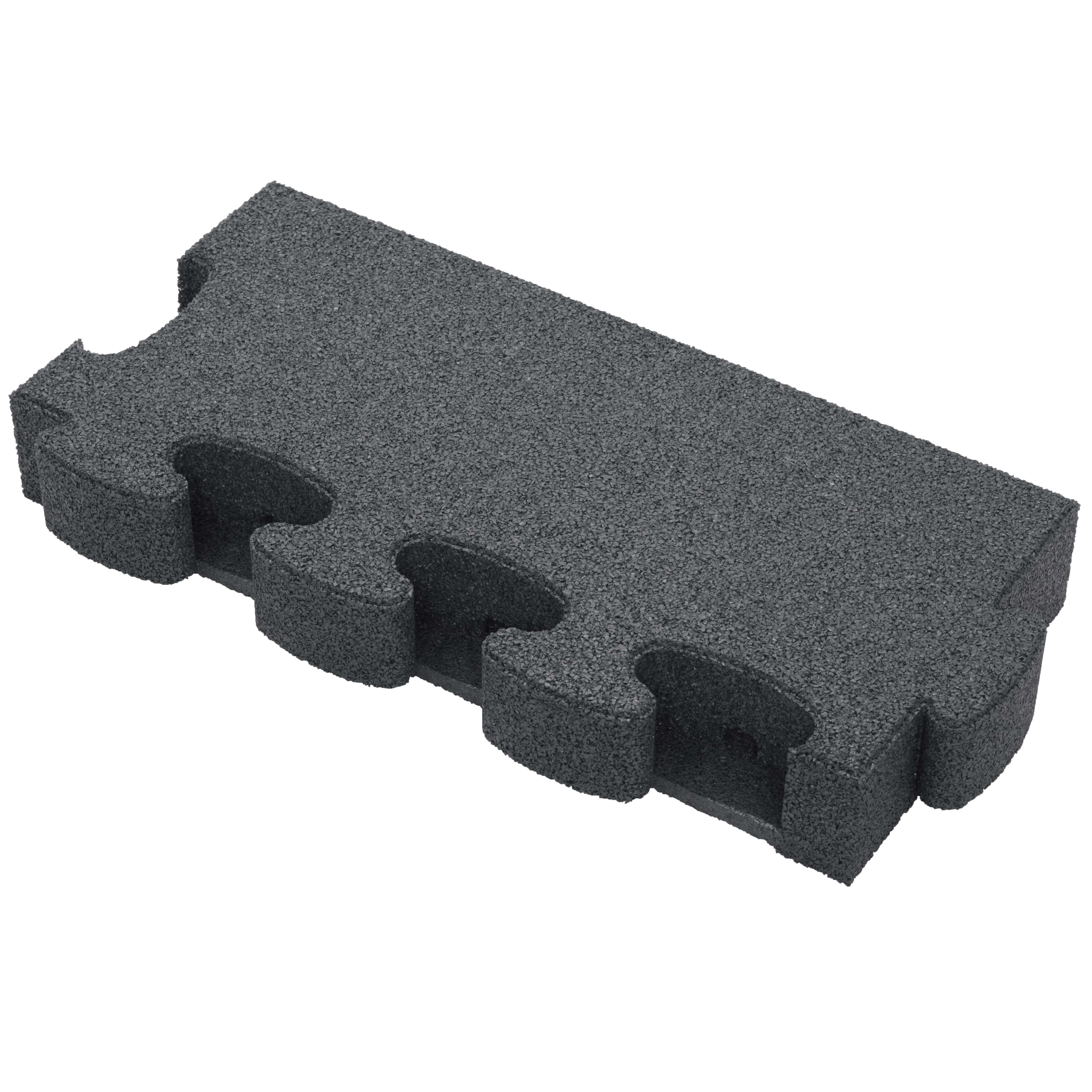Gum-Tech Randstück "Gerade" für Fallschutzplatten, Grau, 8 cm Unkategorisiert online kaufen