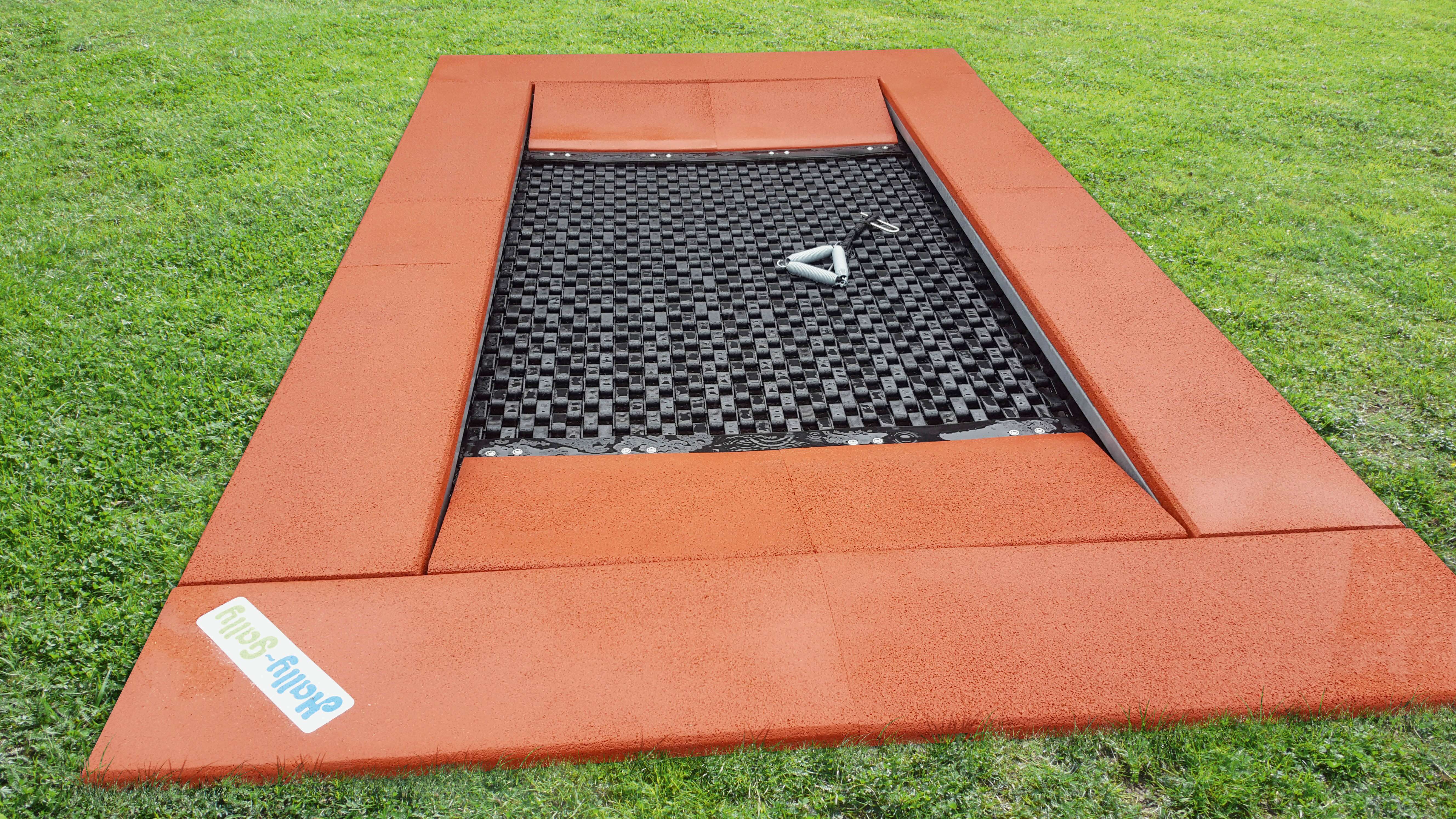 Hally-Gally Rollstuhl-Bodentrampolin "Vario", Rot-Braun, Schwarz Unkategorisiert Produktbild