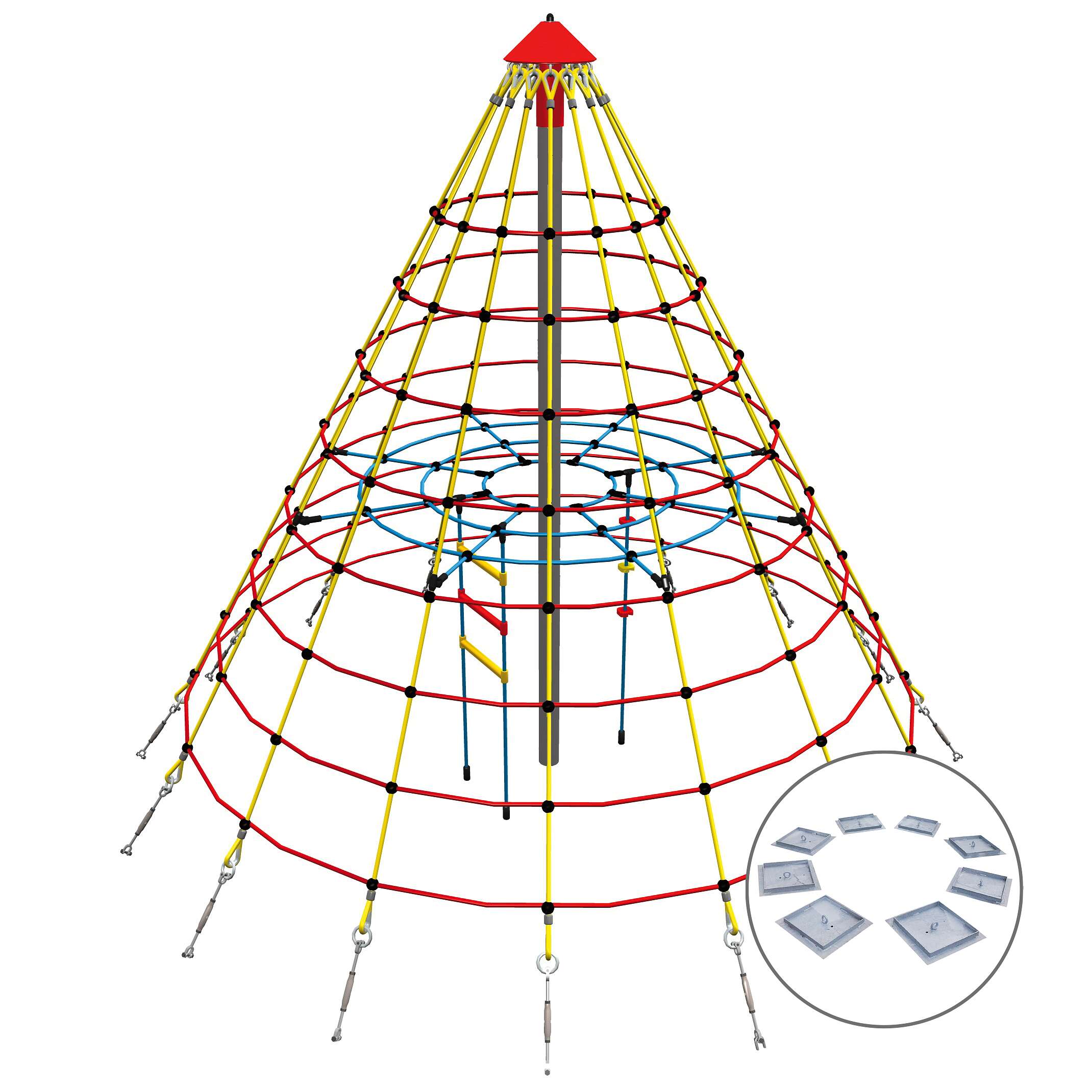 Huck Seilspielgeräte Cheops-Pyramide "Mini", Zum Eingraben Unkategorisiert online kaufen