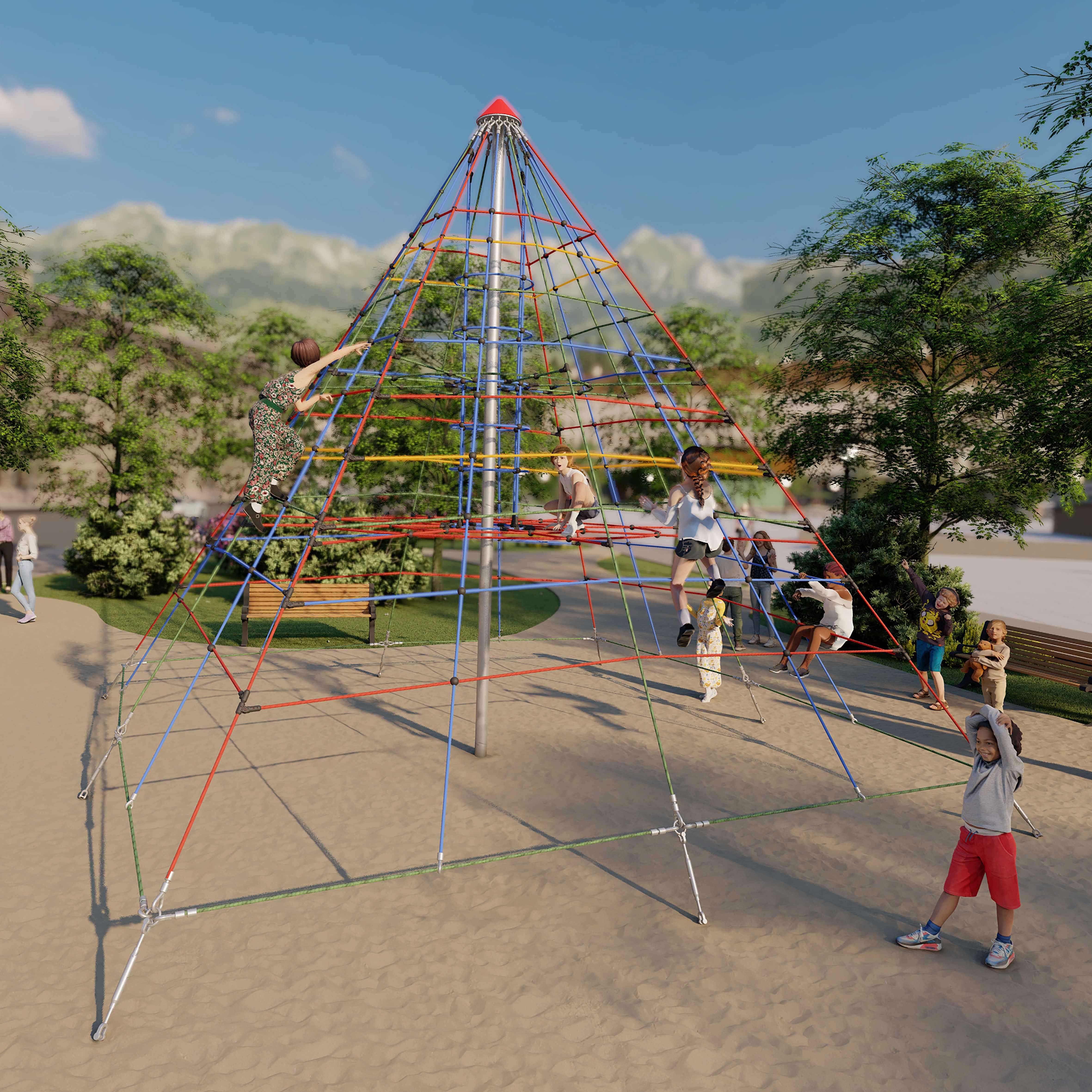 "Huck Seilspielgeräte Seilpyramide ""Super-Climb"", Maxi" Unkategorisiert online kaufen