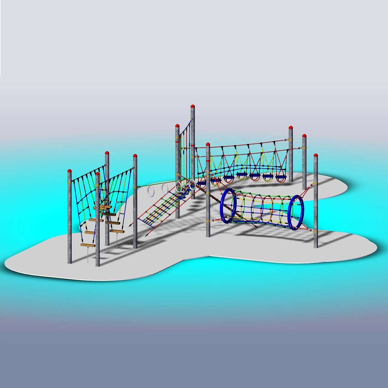 "Huck Seilspielgeräte Vario-Kletterpark-Set ""Adventure""" Unkategorisiert online kaufen