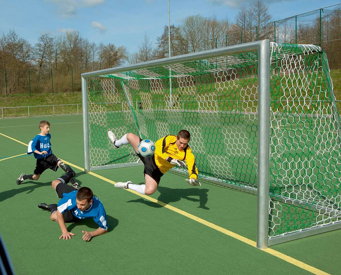 Jugend-Fußballtornetz "Schachbrettmuster", Rot-Weiß, 80/150 cm Unkategorisiert online kaufen