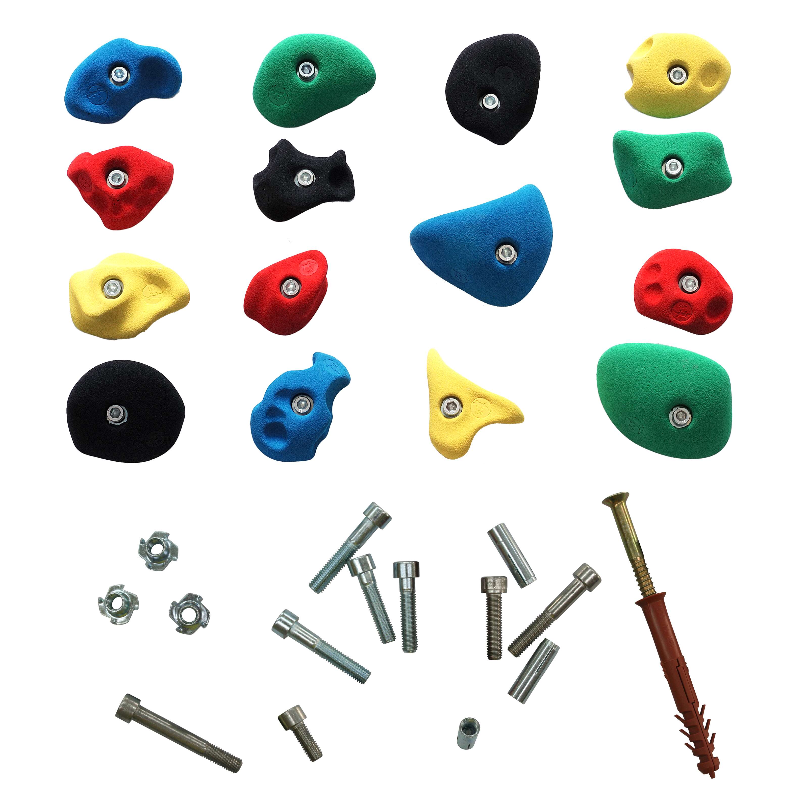 OnTop Klettergriff-Set "Leicht", Mit Befestigungsmaterial für Betonwand, Set D Unkategorisiert online kaufen